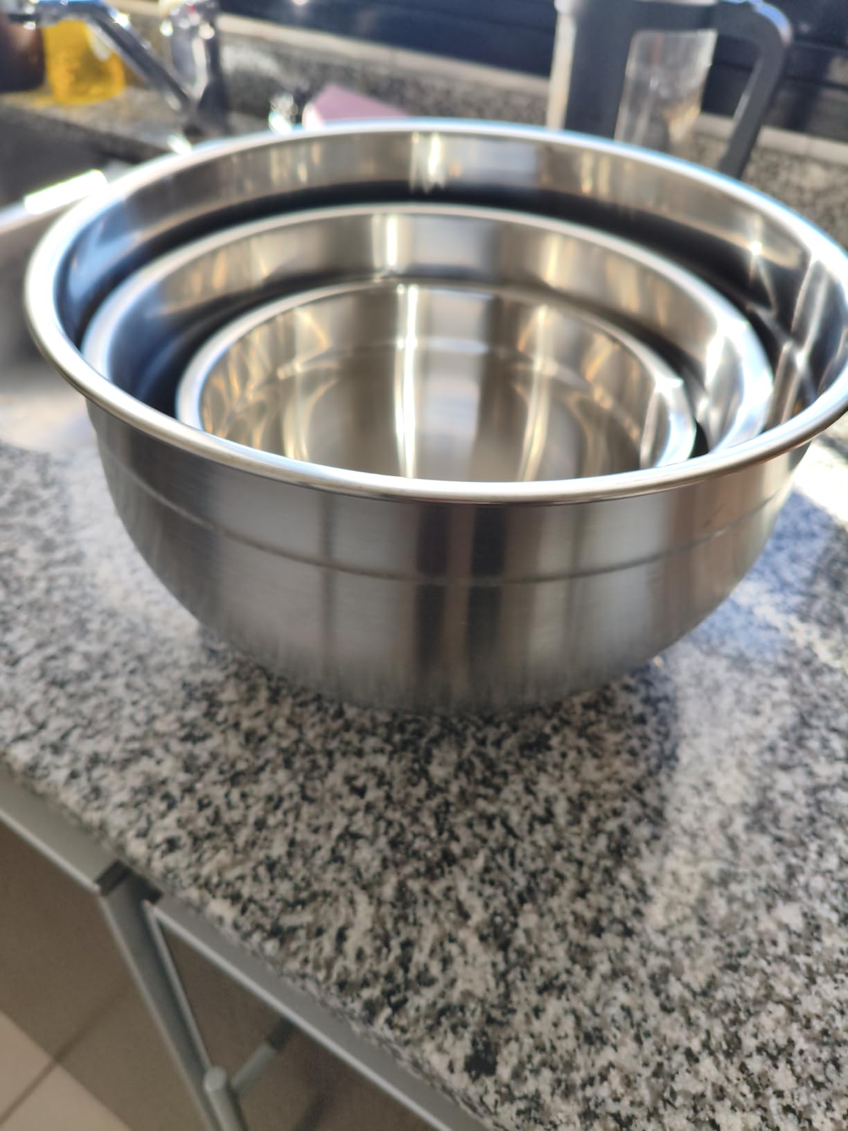 Cuisinart Mixing Bowl Set, Stainless Steel, 3-Piece Nesting Bowls for Baking, Cooking & Food Prep, CTG-00-SMB customer photo 2
