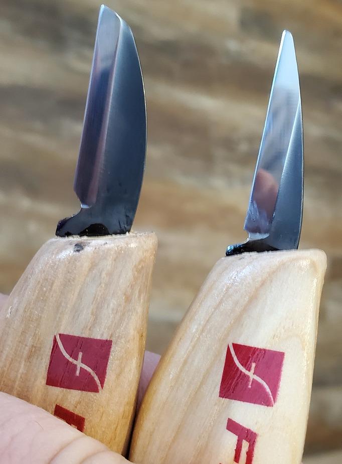 Flexcut Wood Carving Tools| Beginner Palm & Knife Set | 1095 High Carbon Steel Blades| Ergonomic Ashwood Handles | KN600 | Made in the U.S.A. customer photo 2