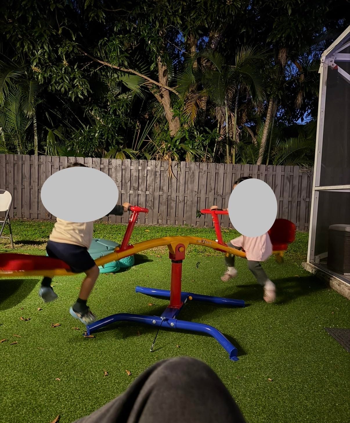 Gym Dandy Spinning Teeter Totter - 360-Degree Rotation Seesaw with Impact Absorbing Seats - Kids Backyard Playground Equipment, TT-360 customer photo 1