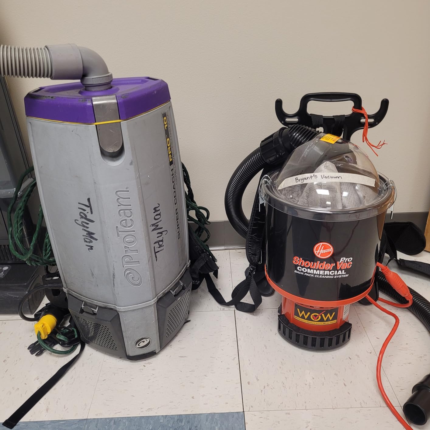 Hoover Commercial Shoulder Vac Pro Bagged Backpack Vacuum Cleaner | Lightweight, Chiropractic Design, HEPA Media Filtration, Corded Vacuum Cleaners for Commercial Use on Carpet and Hard Floors customer photo 2
