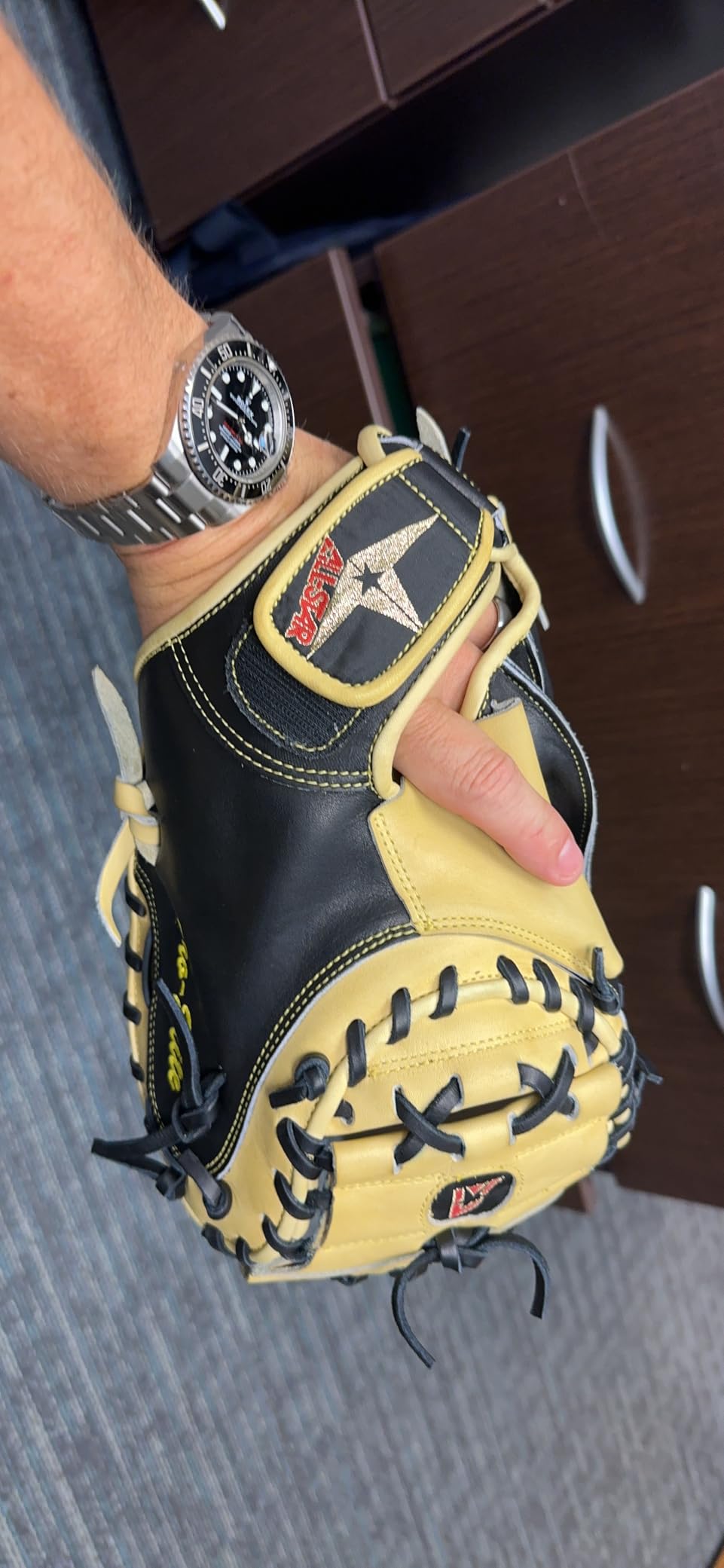 All-Star Pro-Elite Professional Baseball Catching Mitt customer photo 2