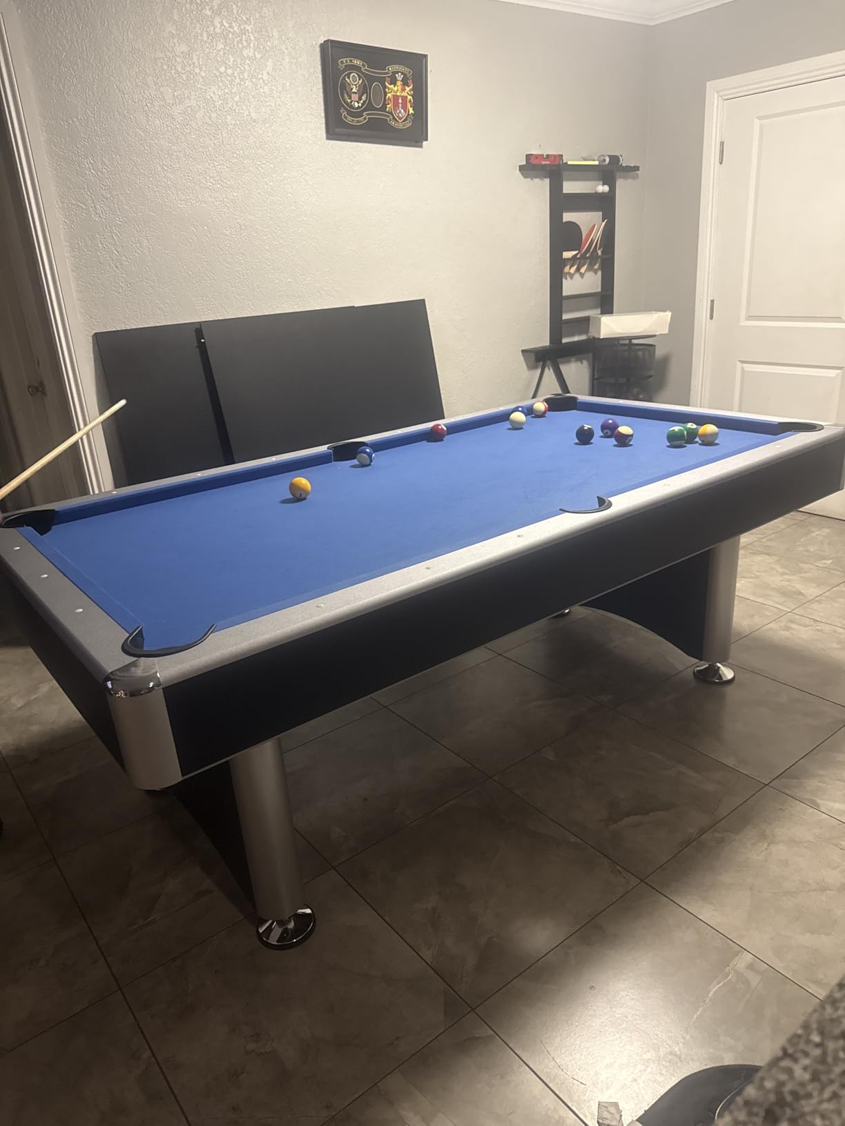 Hathaway Maverick 7 Foot Pool Table with Table Tennis Top - Matte Black Finish customer photo 2