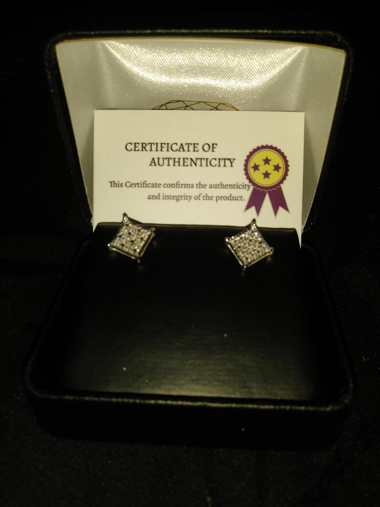 Dazzlingrock Out Studs in Unisex Design Ladies Mens Real Diamond Earrings customer photo 2