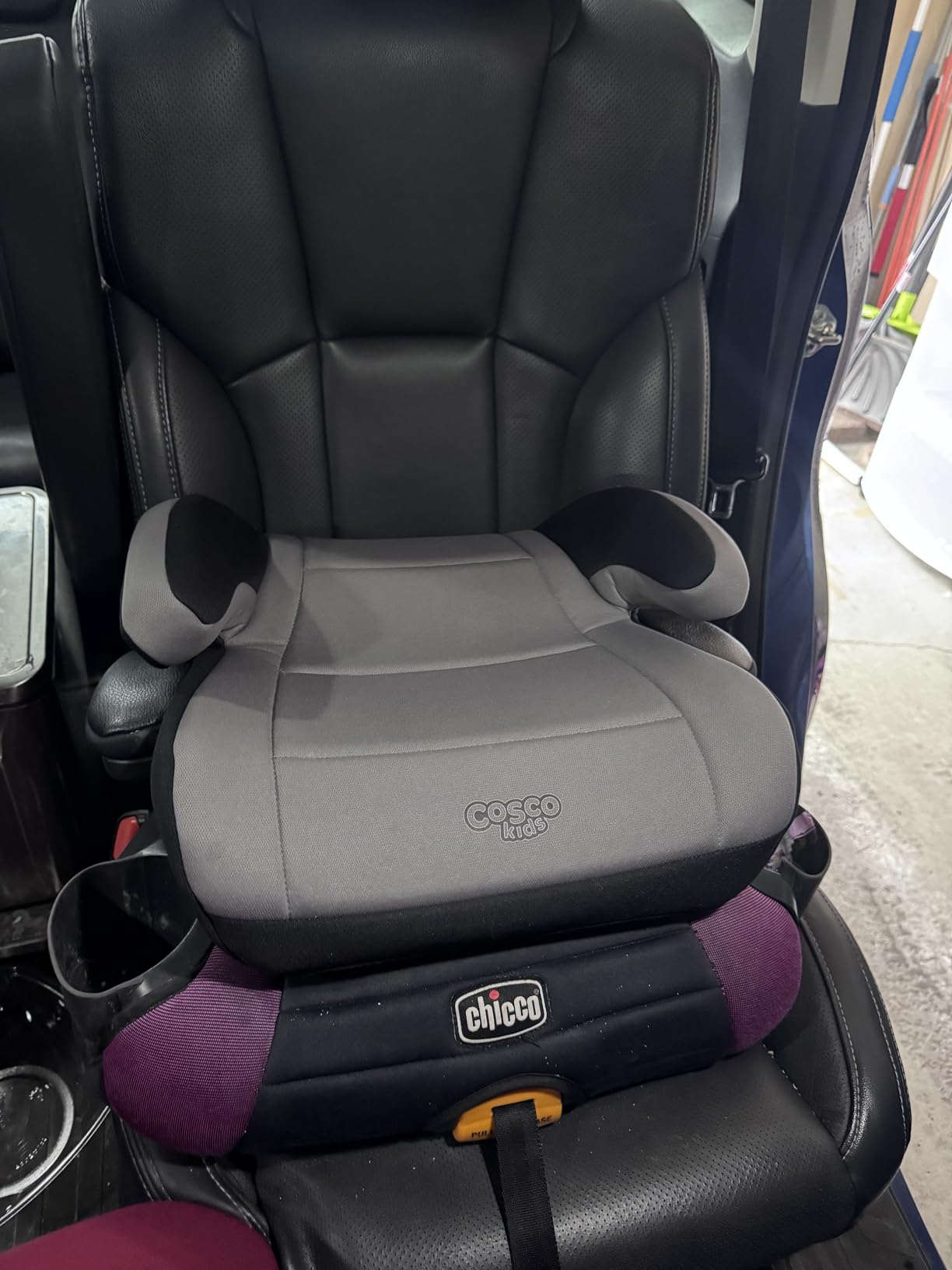 Cosco Topside Backless Booster Car Seat, Lightweight Booster Seats for Cars 40-100 lbs, Leo customer photo 1
