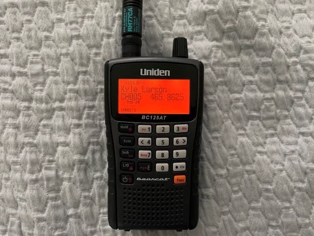 Uniden Bearcat BC125AT Handheld Scanner, 500-Alpha-Tagged Channels, Close Call Technology, PC Programable, Aviation, Marine, Railroad, NASCAR, Racing, and Non-Digital Police/Fire/Public Safety customer photo 1