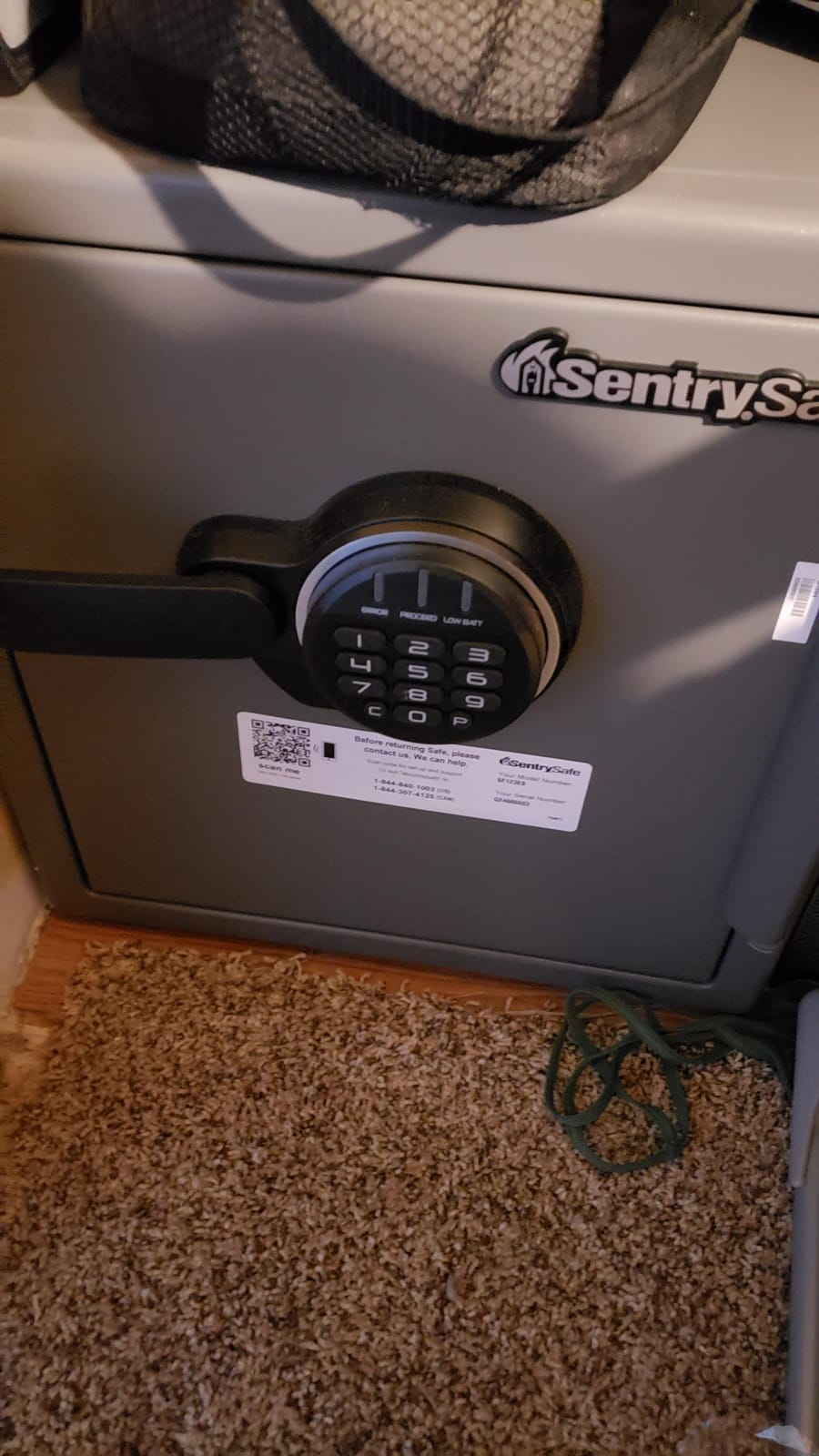 SentrySafe Black Fireproof Safe with Digital Push Button Keypad, Home Safe For Money, Documents, and other Valuables, 1.23 Cubic Feet, SF123ES customer photo 2
