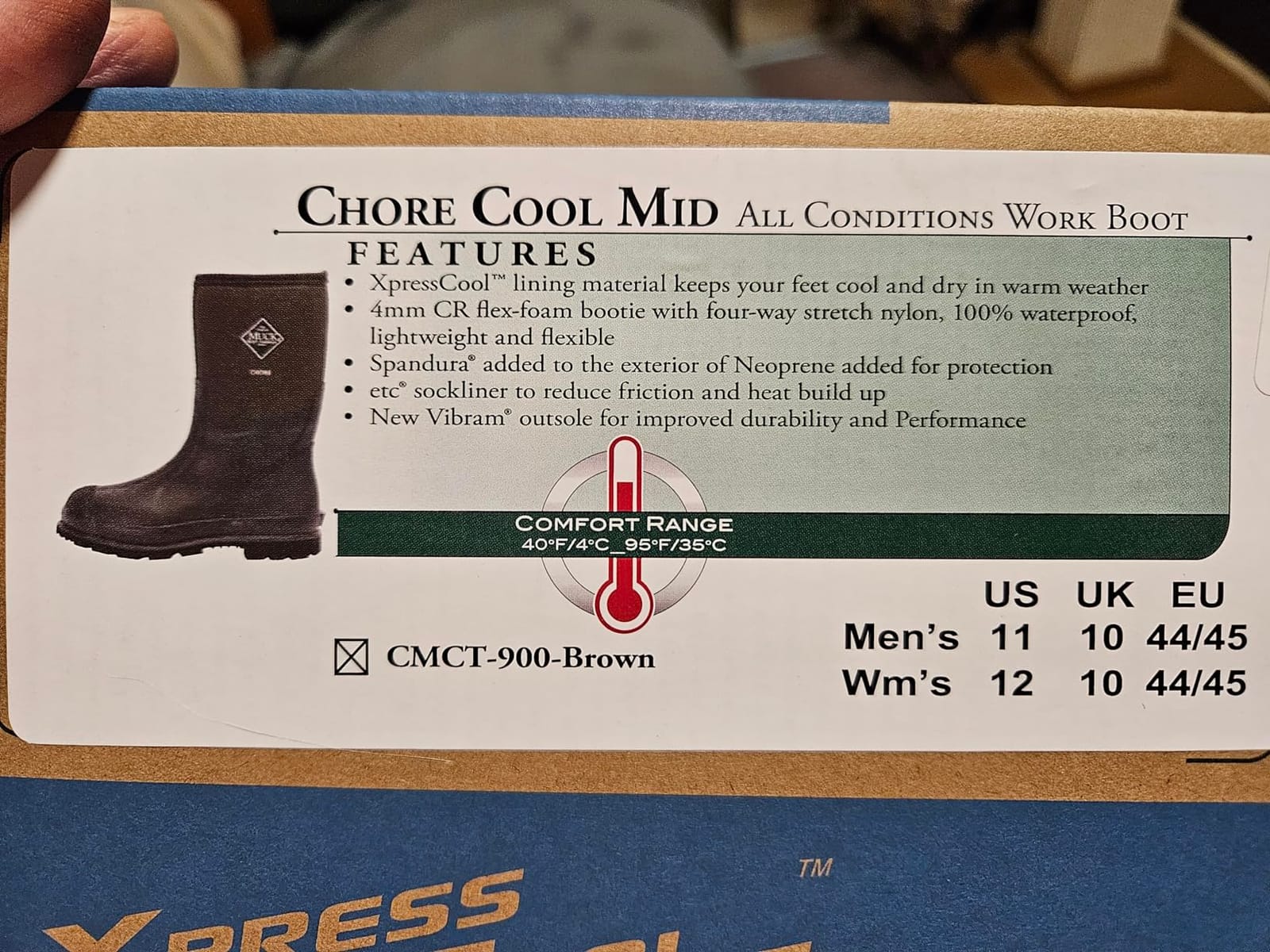 Muck Boot Men's Chore Cool Mid Boot customer photo 1