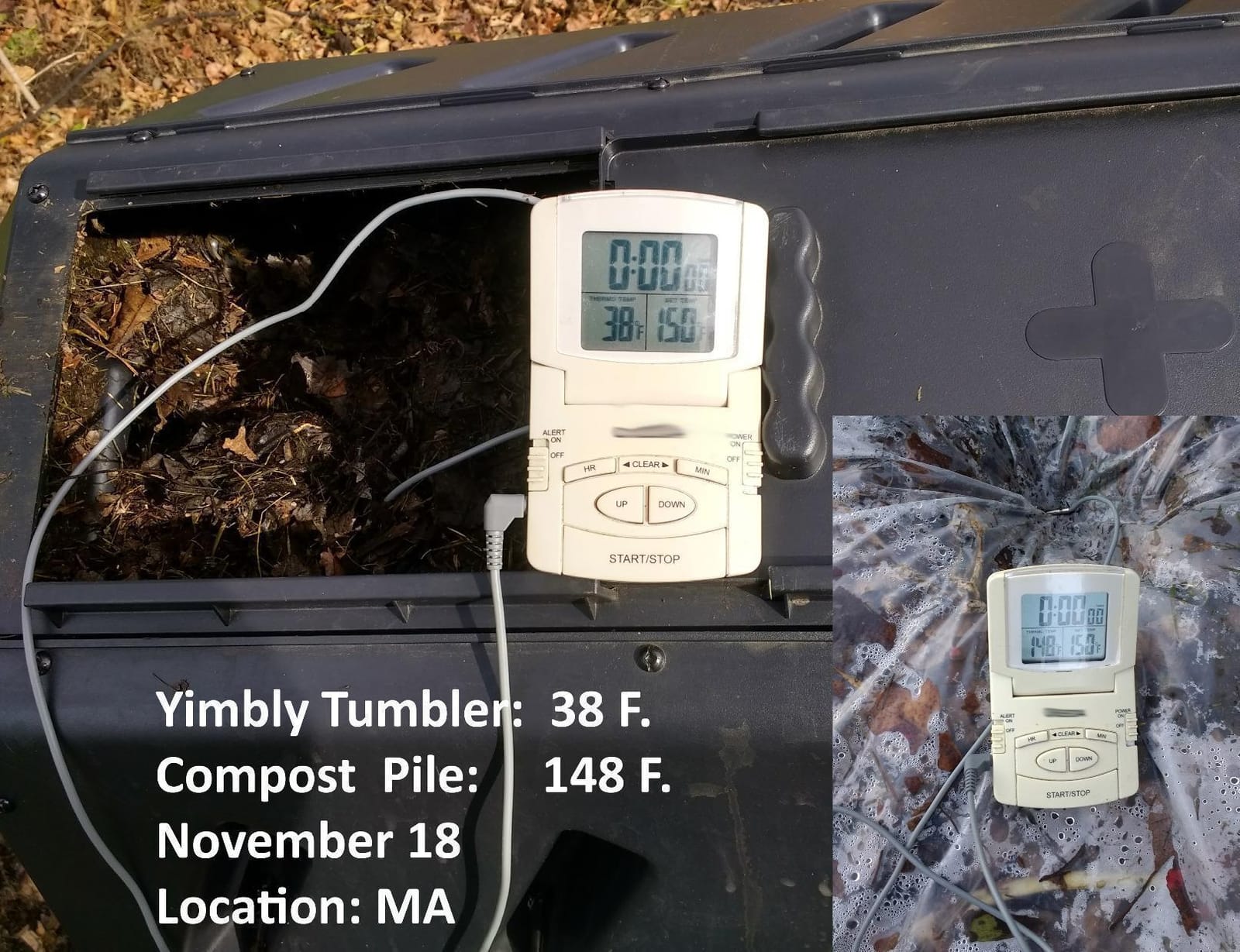 FCMP Outdoor Heavy Duty 37 Gallon 8 Sided Steel Composter, Black - Portable Plastic Dual Chamber Tumbling Composter Outdoor Elevated Rotating Garden Compost Bin customer photo 1