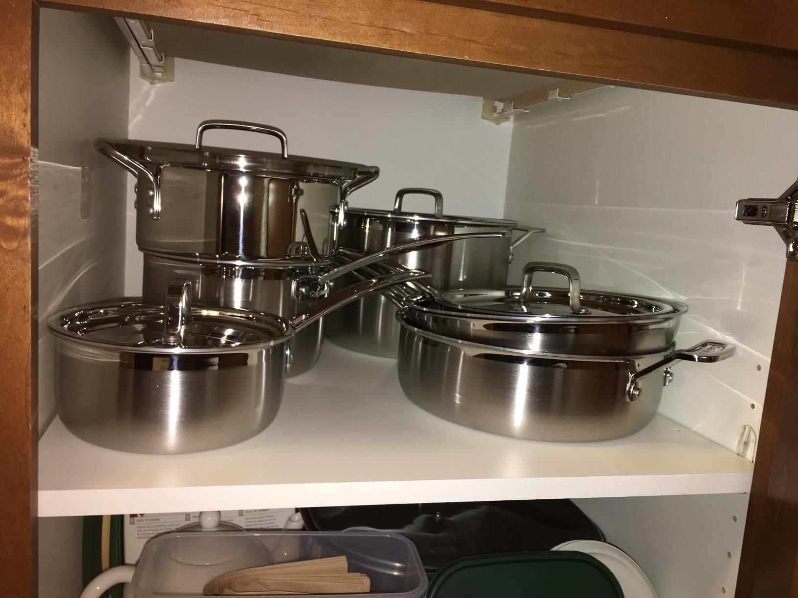 Cuisinart 12-Piece MultiClad Pro Triple Ply Stainless Stainless Steel Pots and Pans Set, Cookware Set Compatible with Induction, Electric, Gas Cooktops, Cool Grip Handles, Oven Safe to 500°F, Silver customer photo 1