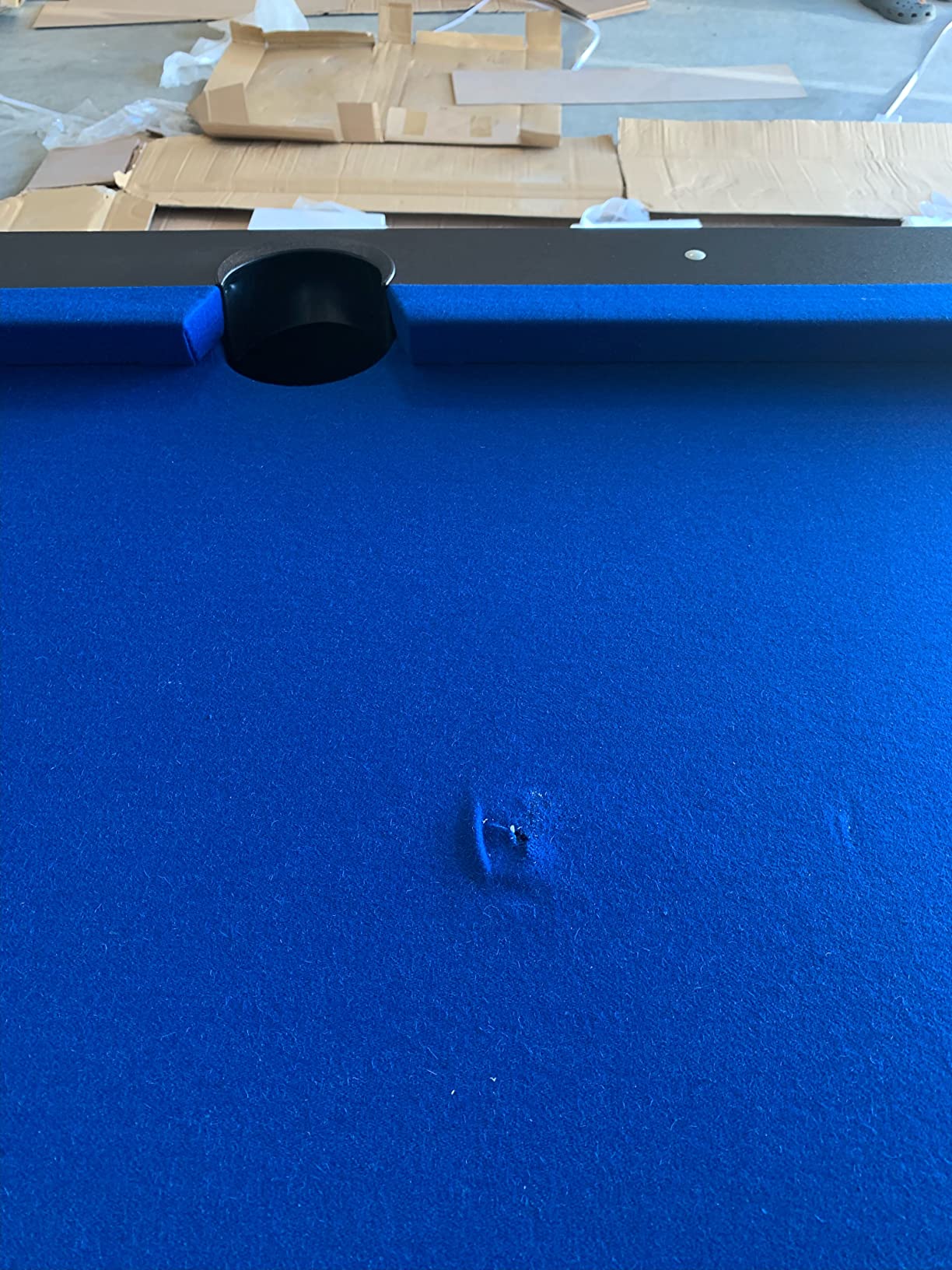 Hathaway Hustler Tournament Pool Table - Includes Cue Sticks, Billiard Balls, Automatic Ball Return - Perfect for Competitive Players and Family Games Room customer photo 1