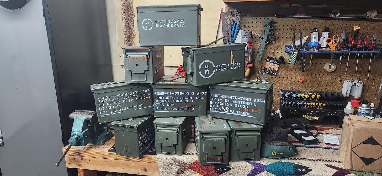 Ammo Can Man U.S. Military M2A1 50 Cal Ammo Can (10 Pack) - Waterproof Military Grade 2 Surplus Army Ammo Box customer photo 1