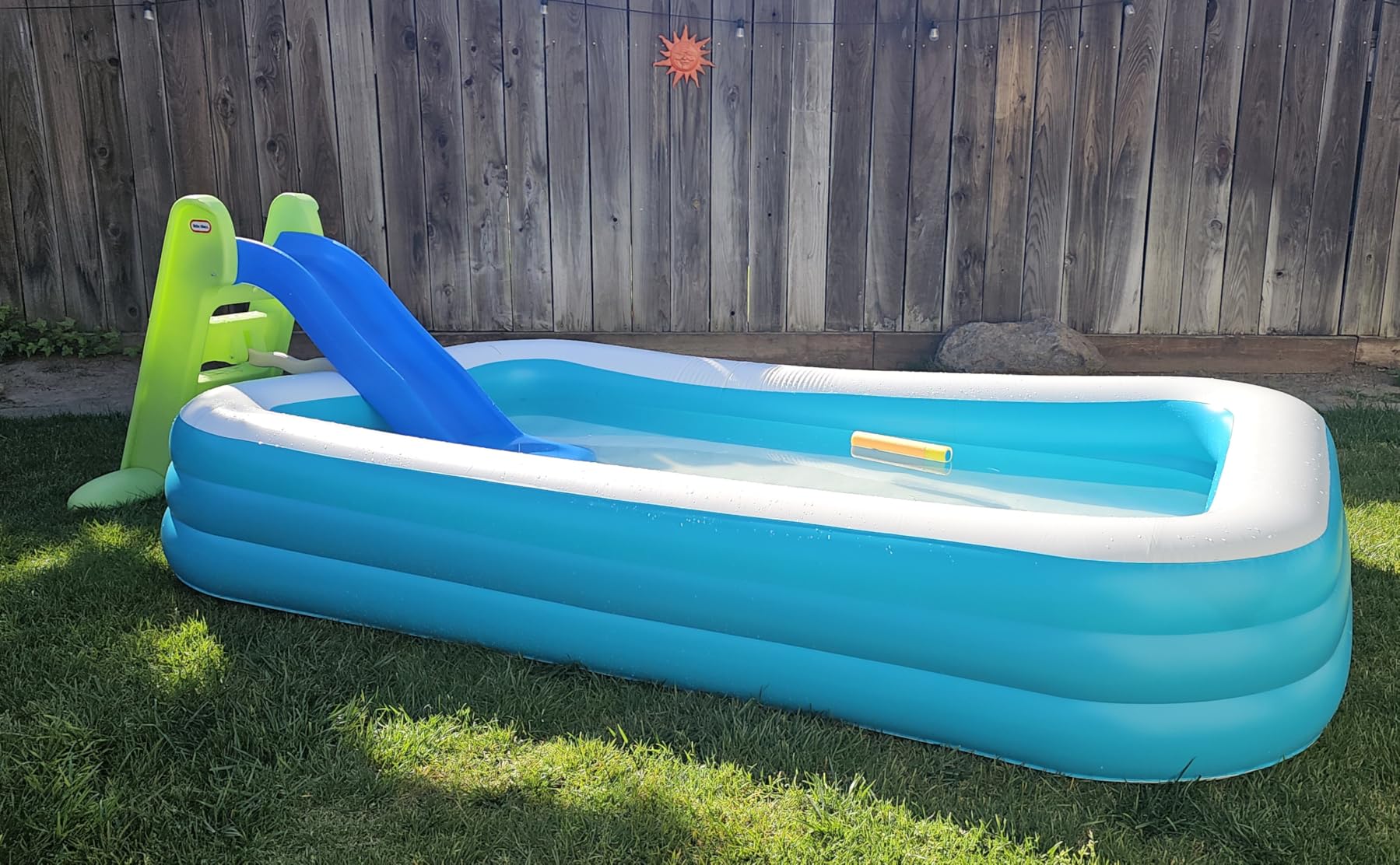 Little Tikes Easy Store Large Slide, Blue/Green customer photo 2