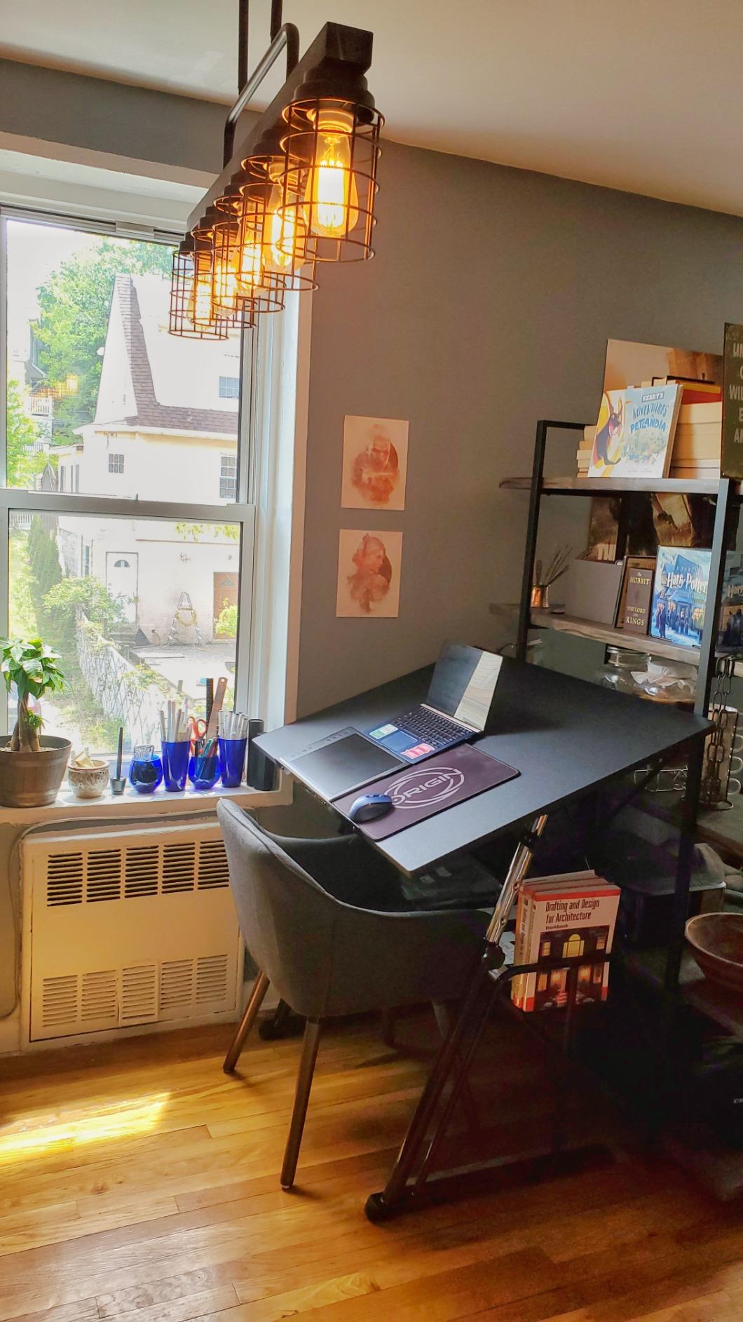 Studio Designs Zenith Drafting Table with Adjustable Height & Angle MDF Work Surface, Modern Artist Workstation for Drawing, Drafting, Sketching & Design customer photo 2