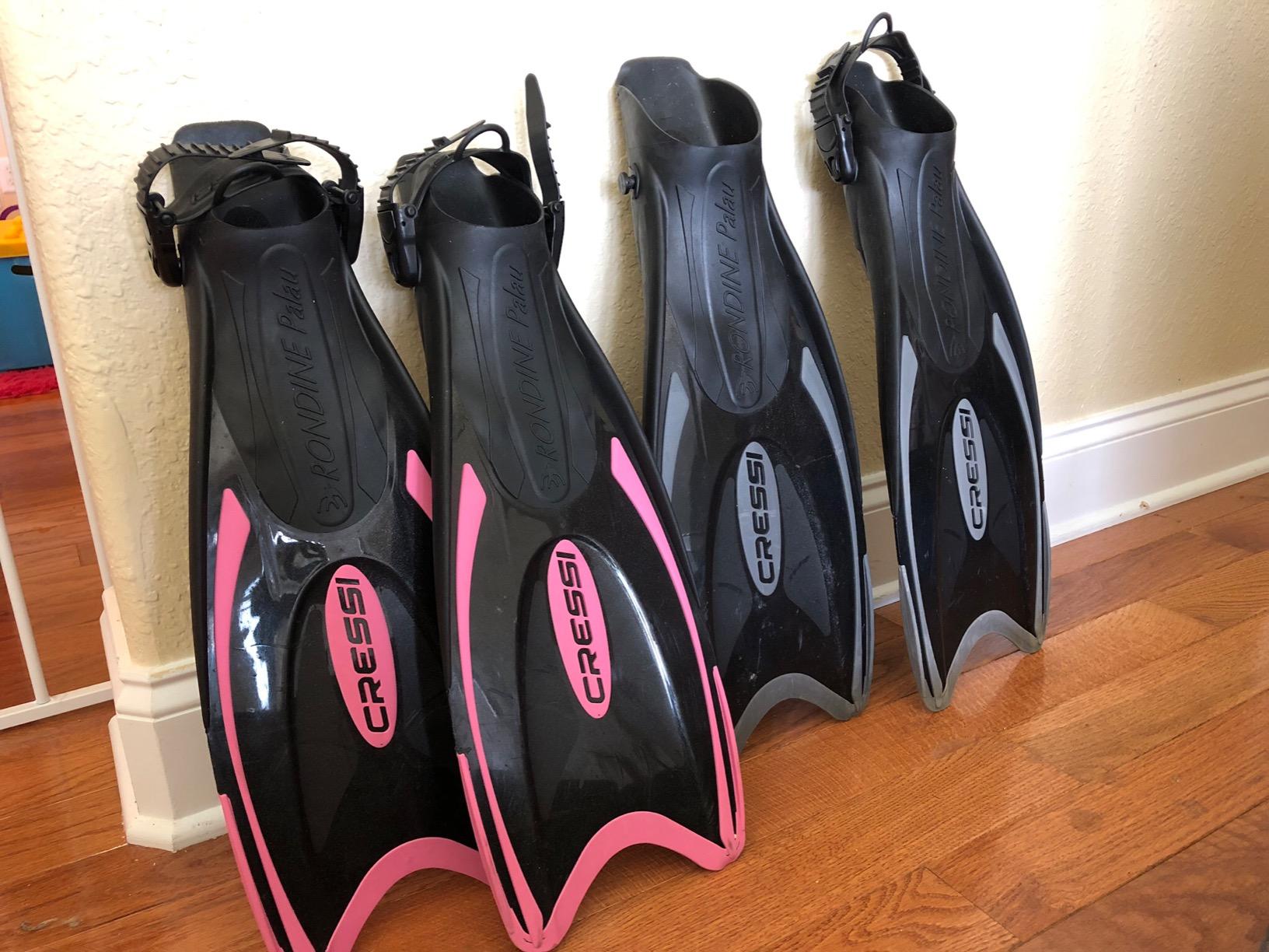 Cressi Snorkeling Fins, Palau, Adjustable Open Heel, Travel Fins for Adults | Quick-Adjust Buckle, Lightweight & Comfortable, Efficient Propulsion, Diving Fins, Scuba Fins, Snorkel Gear, Made in Italy customer photo 2