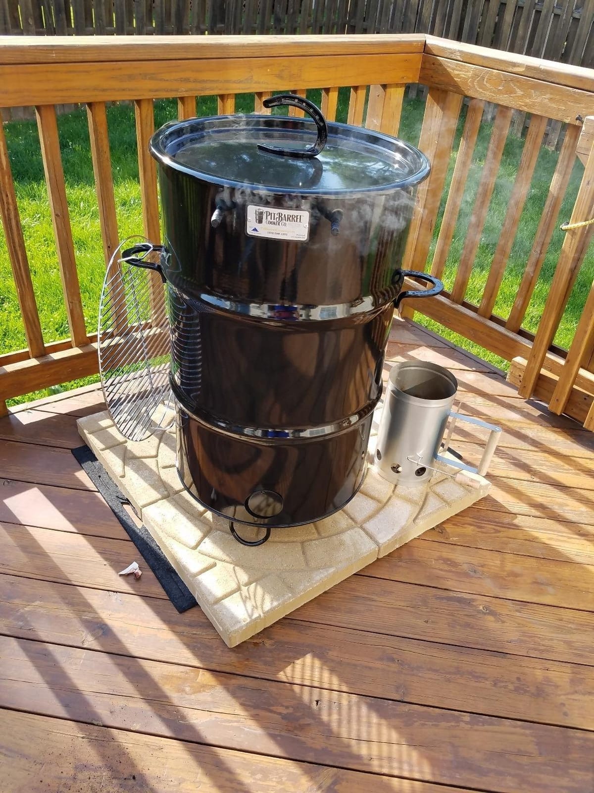 Pit Barrel Cooker Premier Series 18.5 Inch Drum Smoker | Porcelain Coated Steel BBQ Grill, Ugly Drum BBQ Smoker customer photo 2