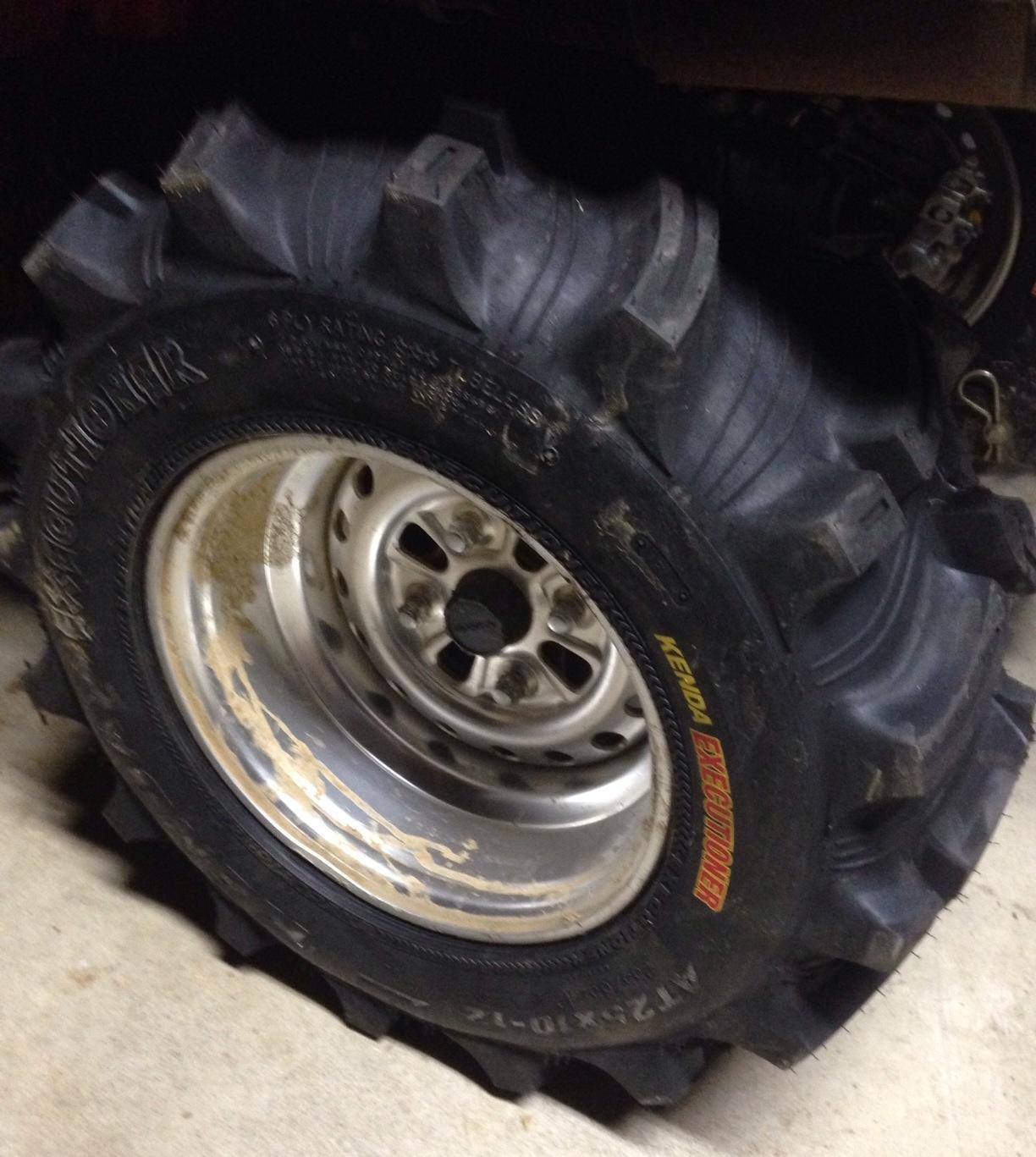 Full set of Kenda Executioner (6ply) 25x8-12 and 25x10-12 ATV Tires (4) customer photo 2
