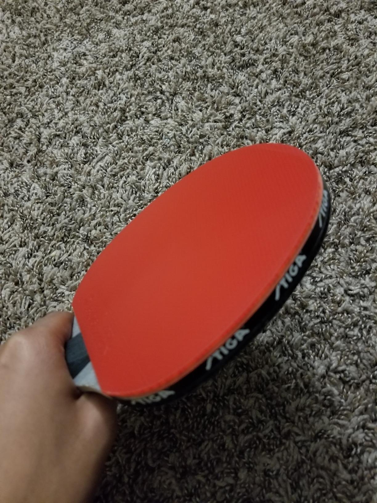 STIGA Pro Carbon + Raptor Performance-Level Table Tennis Rackets with Carbon Technology for Tournament Play - 7-ply Blade with Flared Handles - 2mm Sponge for Enhanced Control and Speed customer photo 2