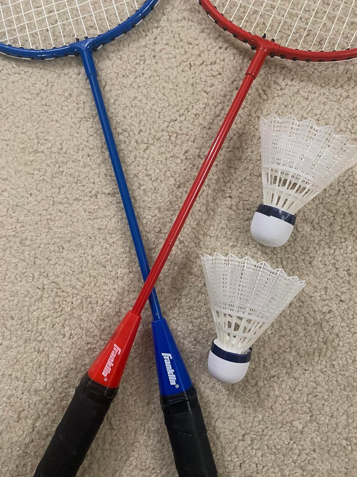 Franklin Sports Badminton Racket + Birdie Set customer photo 1