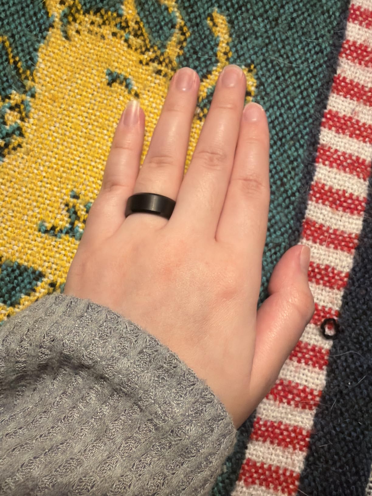 King Will Tungsten Men's Wedding Ring - Available in 6mm to 10mm | Black/Silver/Gunmetal/Gold, Beveled Polished Edge, Comfort Fit, Everyday Wear customer photo 1