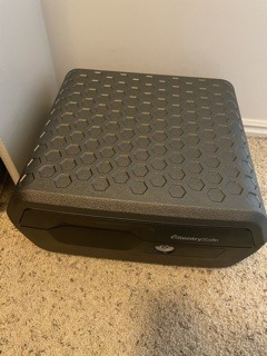 SentrySafe Charcoal Gray Fireproof and Waterproof Safe Box with Key Lock, Portable Chest, CHW20221 customer photo 1