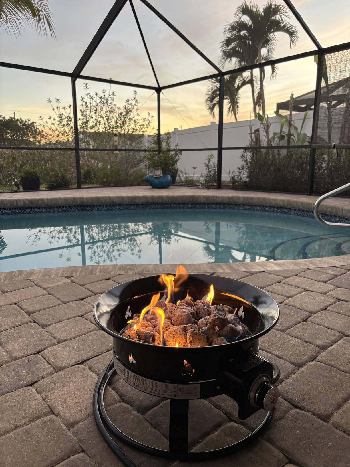 Outland Living Portable Propane Fire Pit, 19-inch, 58,000 BTU with Fire Pit Cover & Carry Kit, Smokeless Gas Firebowl | Perfect for Camping, Patio, Backyard, Tailgating, Deck, RV customer photo 2