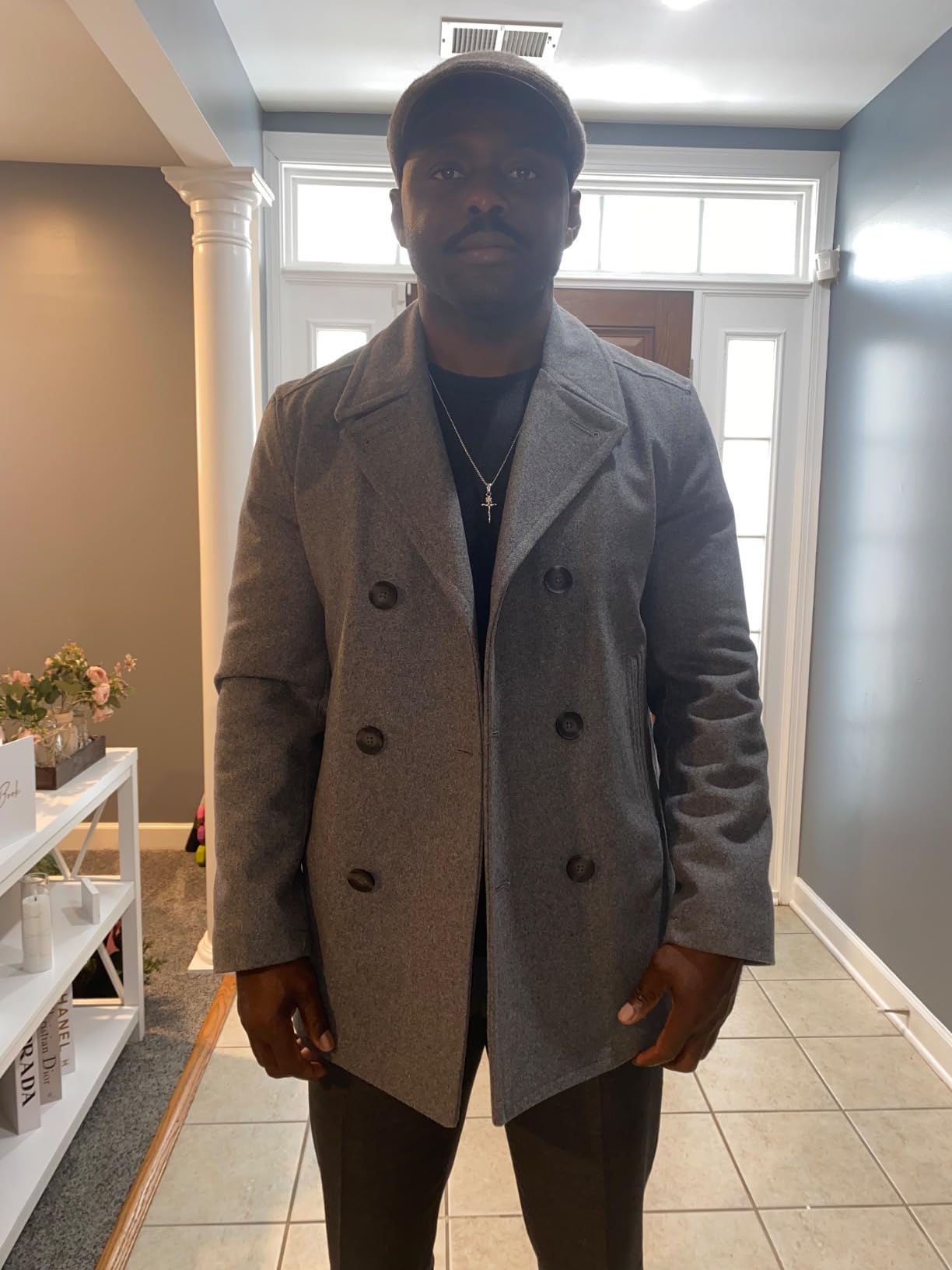 Nautica Men's Wool Blend Peacoat - Double-Breasted Winter Coat, Regular, Big & Tall Sizes customer photo 1
