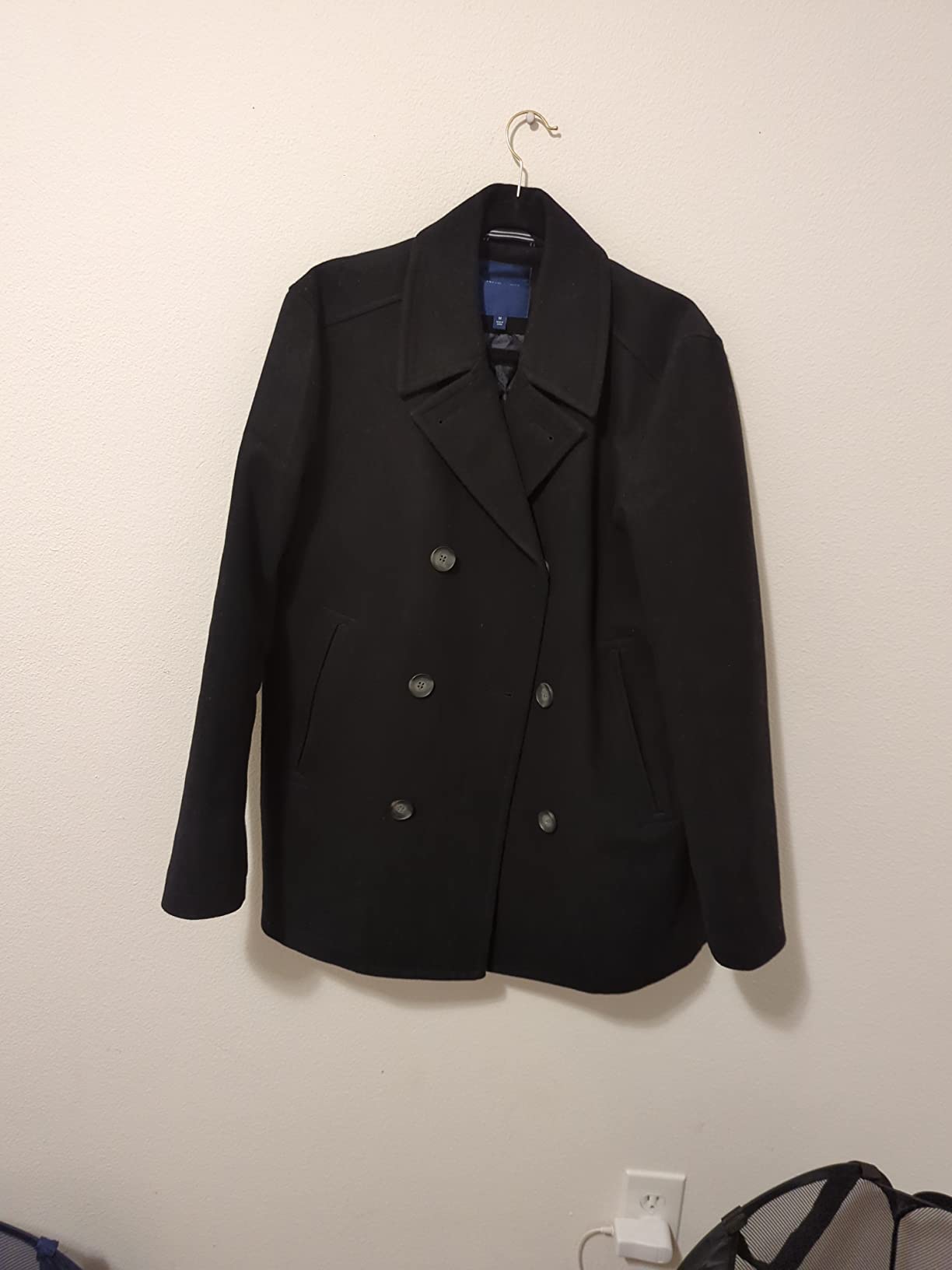 Nautica Men's Wool Blend Peacoat - Double-Breasted Winter Coat, Regular, Big & Tall Sizes customer photo 2