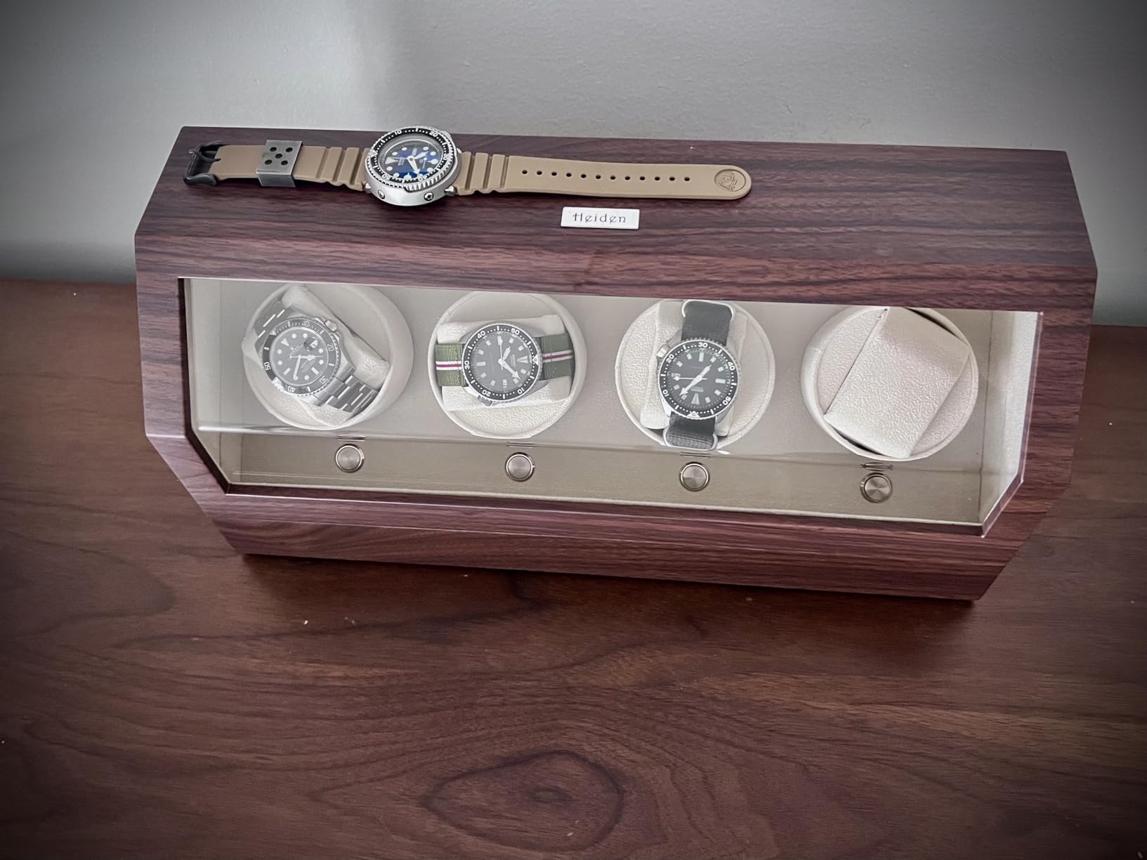 Watch Winder for Automatic Watches - Quad Watch Winders for Rolexs - Japanese Motor - Multiple Settings - Zero Magnetization customer photo 1