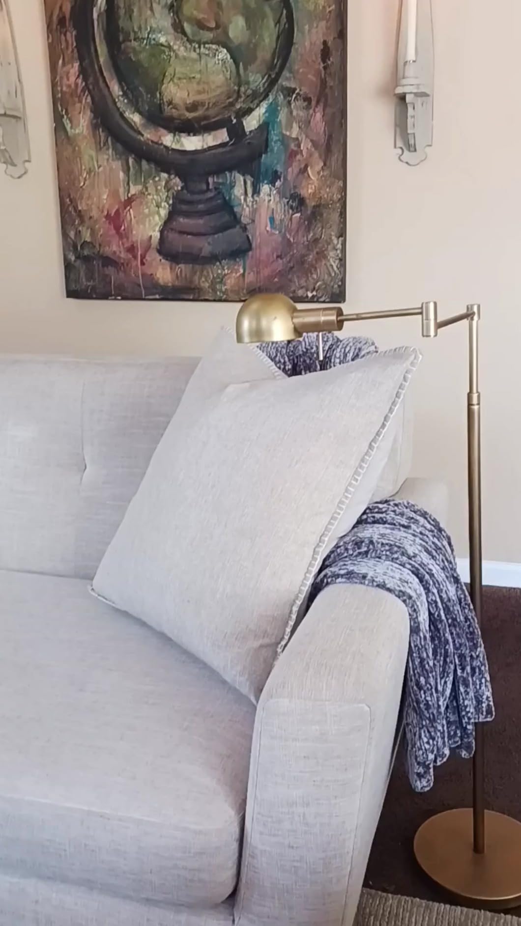 Modway Engage Mid-Century Modern Upholstered Fabric Loveseat in Expectation Gray customer photo 1