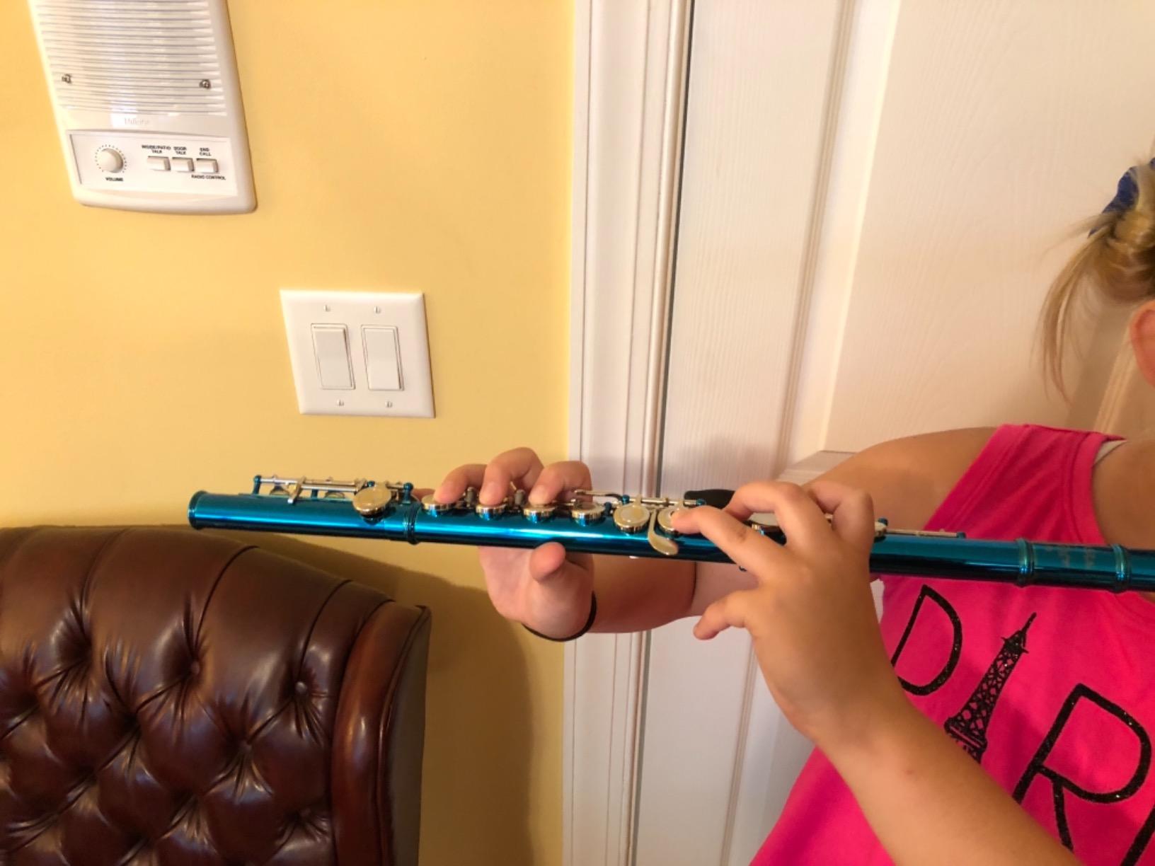 Glory Closed Hole C Flute With Case, Tuning Rod,Joint Grease and Cloth, Gloves, Nickel Siver customer photo 1