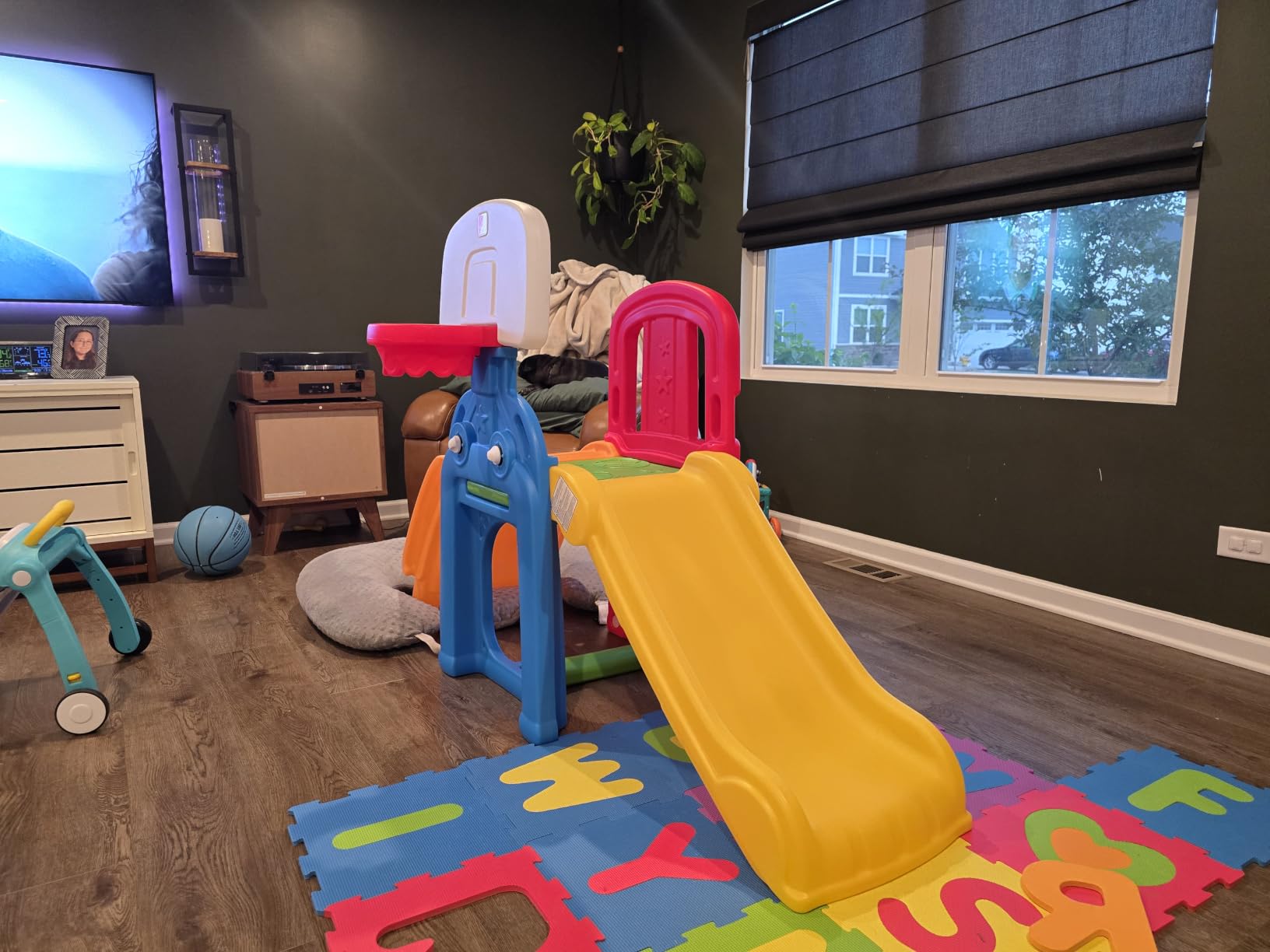 Step2 Game Time Sports Climber, Kids Indoor/Outdoor Playset, Backyard Playground Set, Slide, Climbing Wall, Basketball Hoop, Outside Jungle Gym, For Toddlers 2-6 Years Old customer photo 2