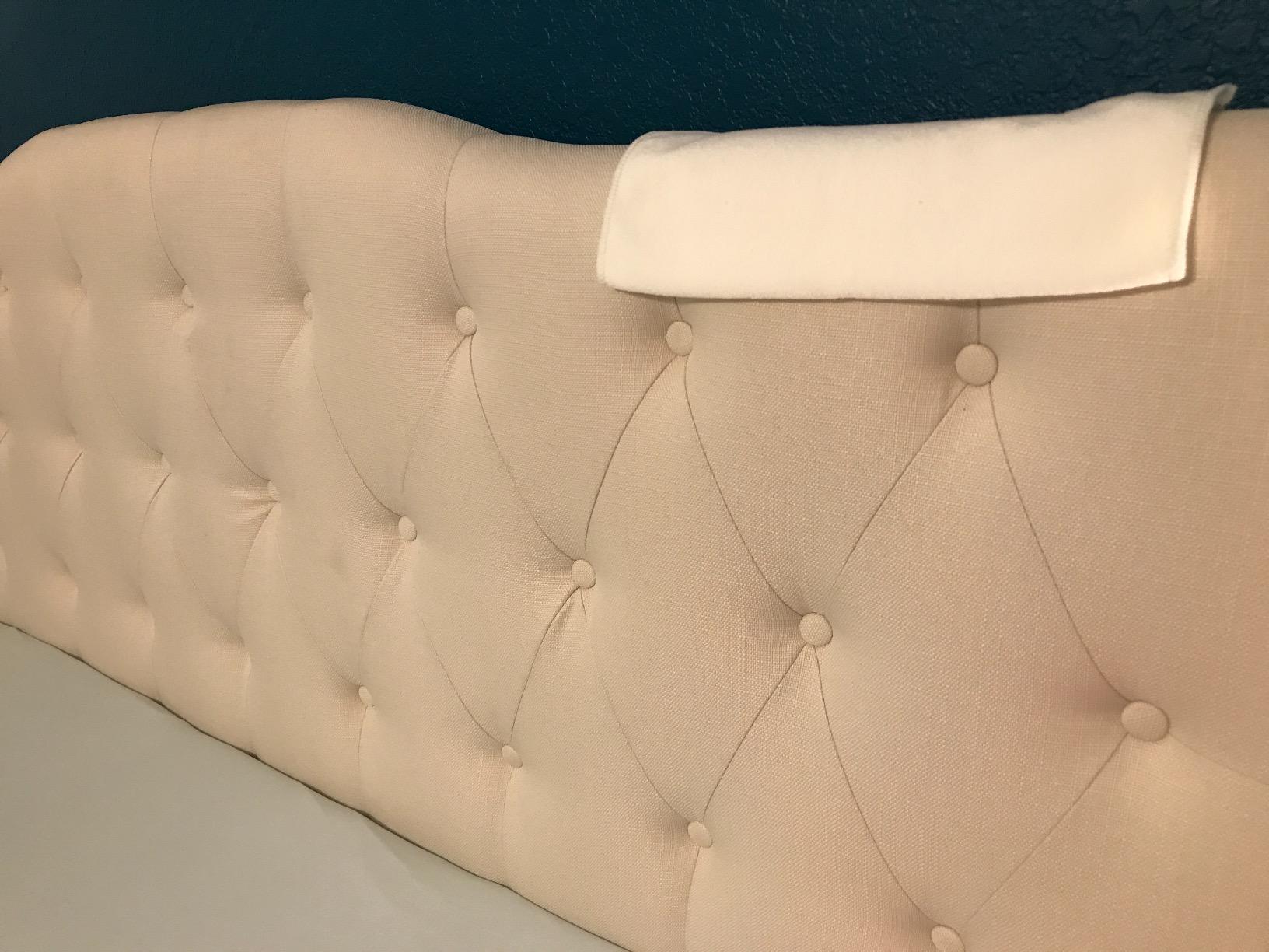 Modway Annabel Tufted Button Linen Fabric Upholstered King Headboard in Ivory customer photo 2