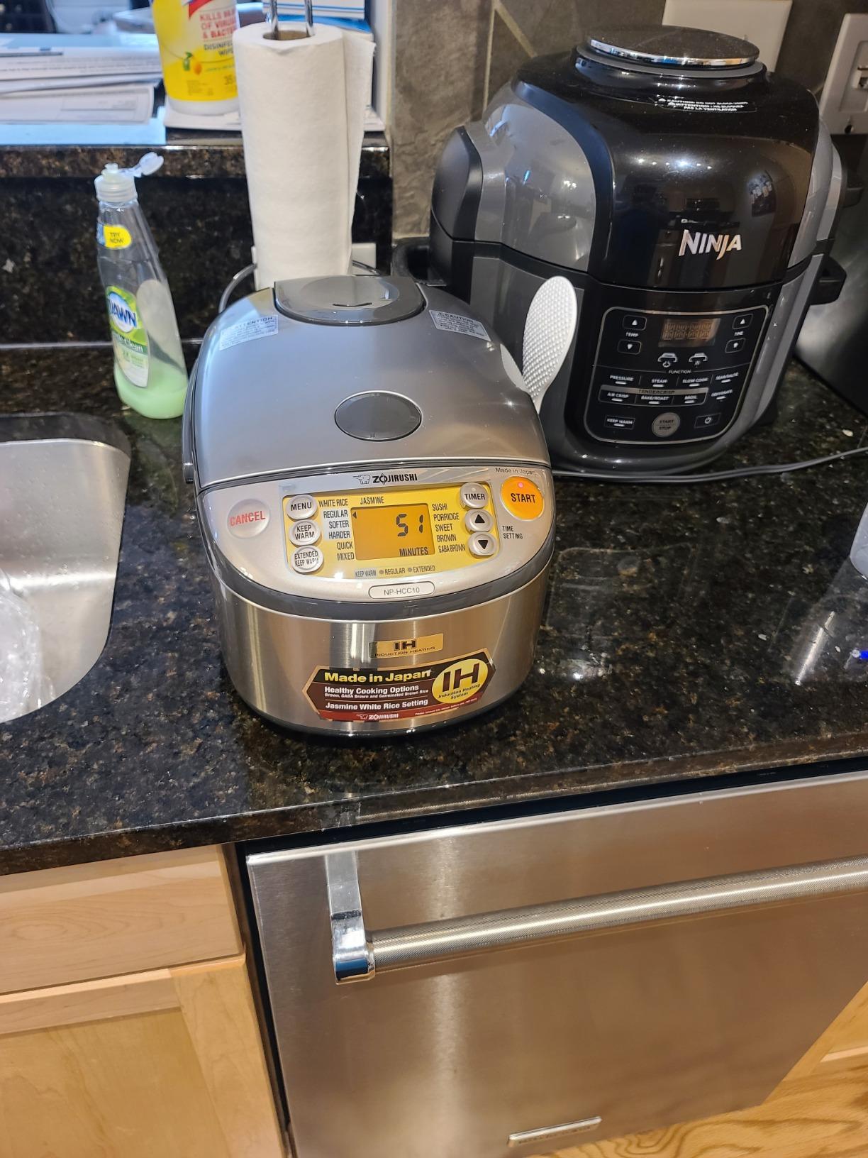Zojirushi NP-HCC10XH Induction Heating System Rice Cooker and Warmer, 5.5-Cup, Stainless Dark Gray customer photo 2
