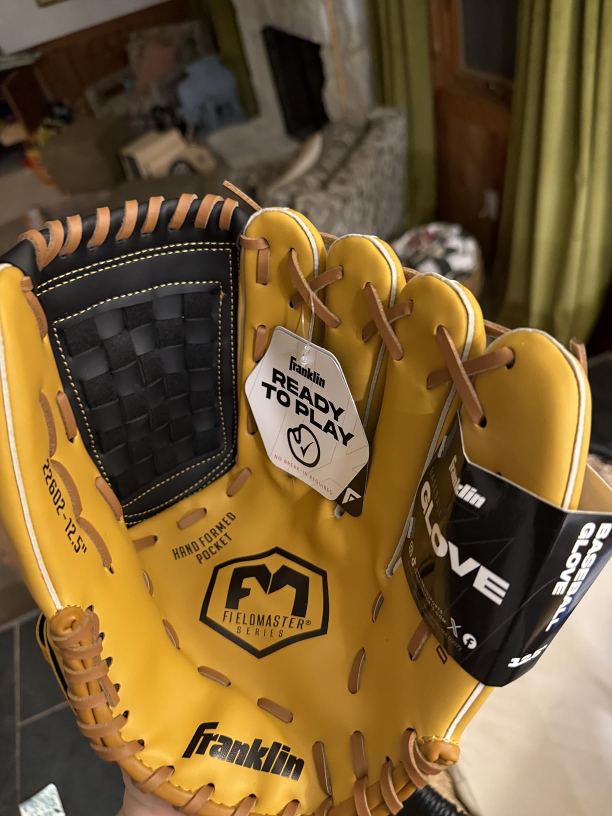 Franklin Sports Field Master Baseball + Softball Glove - Field Master Adult + Youth Baseball + Softball Mitt - Men's + Women's Gloves customer photo 1