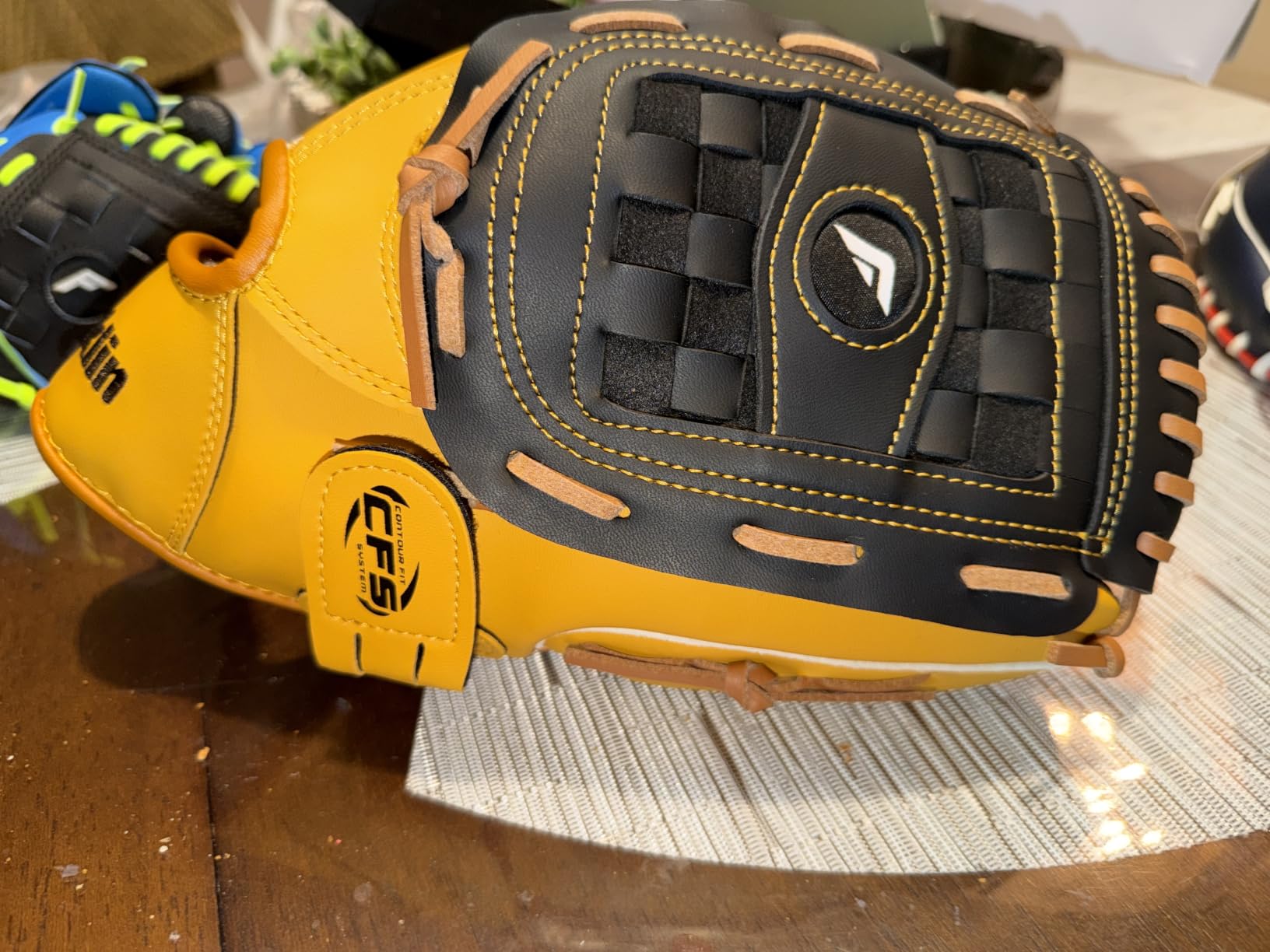 Franklin Sports Field Master Baseball + Softball Glove - Field Master Adult + Youth Baseball + Softball Mitt - Men's + Women's Gloves customer photo 2