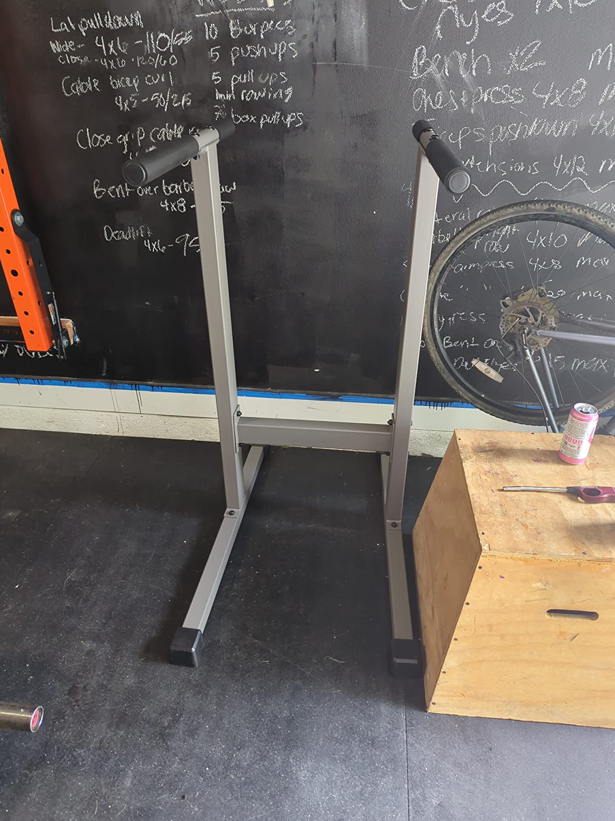 XMARK Dip Station, 500 lb Capacity Dip Stand, Heavy Duty Dip Bars for Chest, Triceps and Core Strength Training, Home Gym Equipment customer photo 2