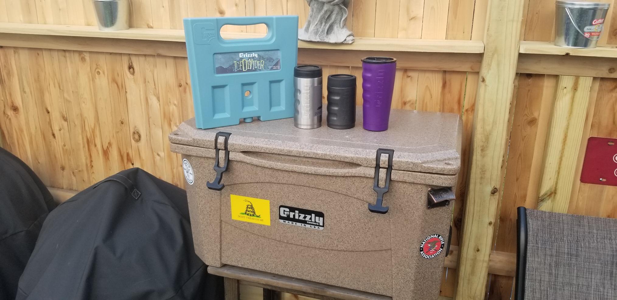Grizzly 60 Cooler | 60 qt Ice Chest Durable Rotomolded Insulated | Made in USA | Warranty for Life | For Beach Boat Camping Fishing Hunting | G60 | Rotomolded, BearClaw Latches, Made in USA, Warranty for Life, For Beach Boat Camping Fishing Hunting Sports customer photo 1