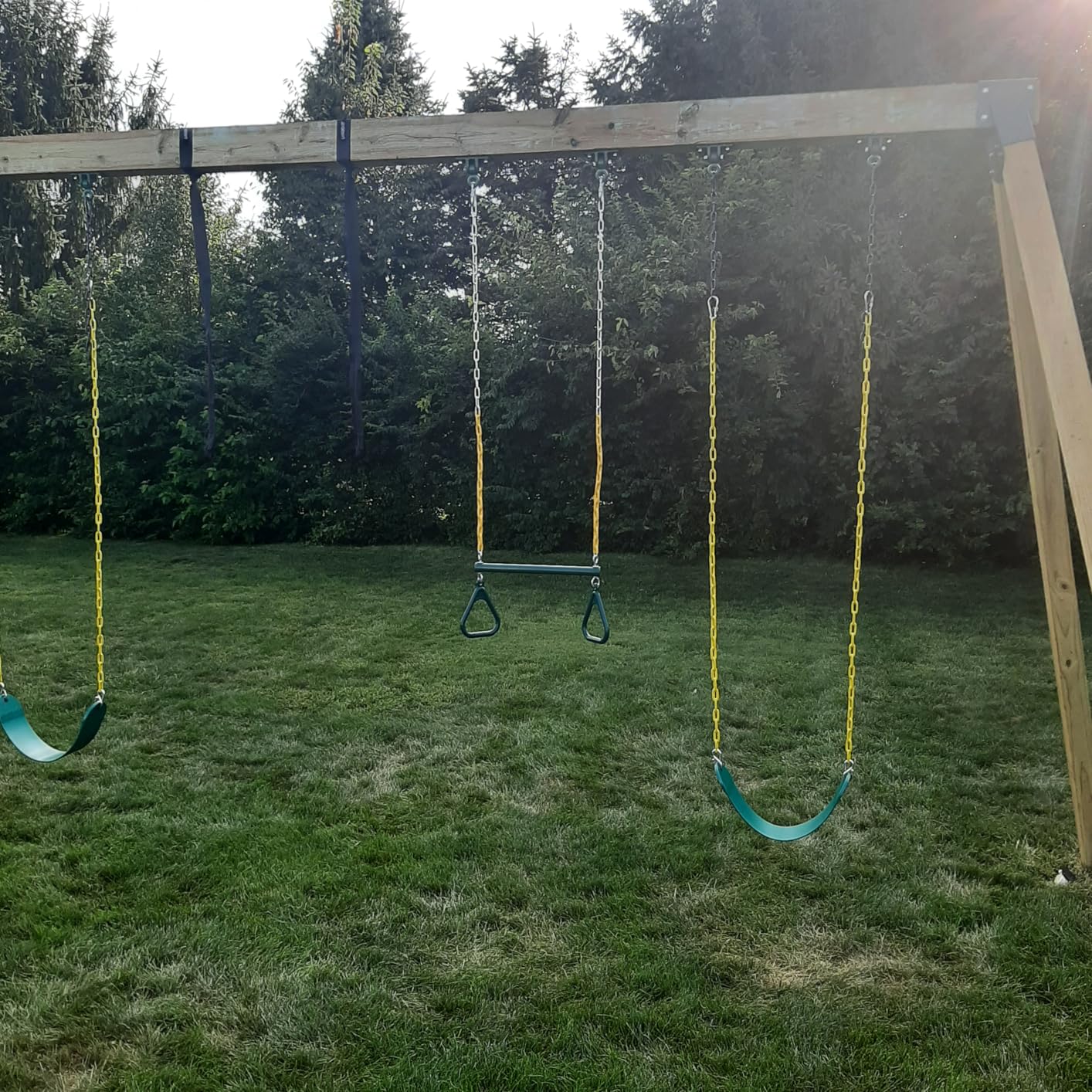 Jungle Gym Kingdom Swing Sets for Backyard, Monkey Bars & Swingset Accessories - Set Includes 18