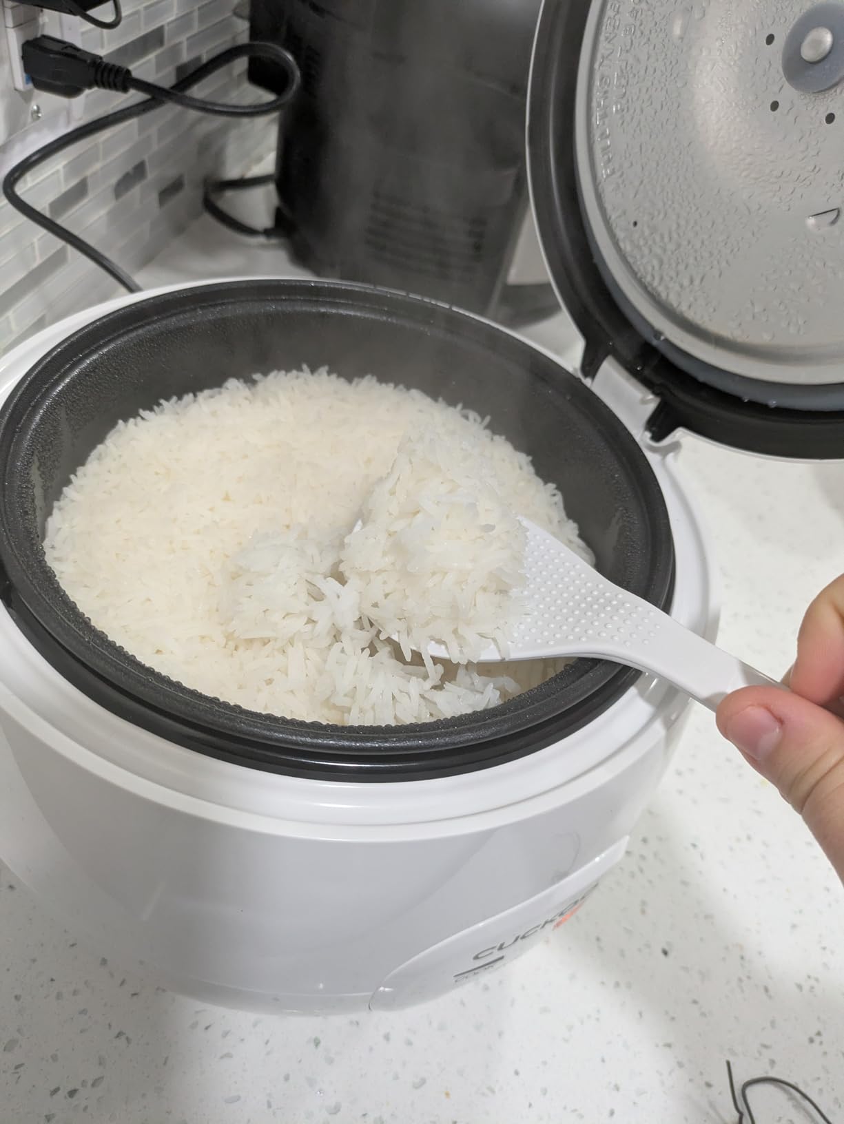 Cuckoo Electric Heating Rice Cooker CR-0671V (Violet/White) customer photo 2