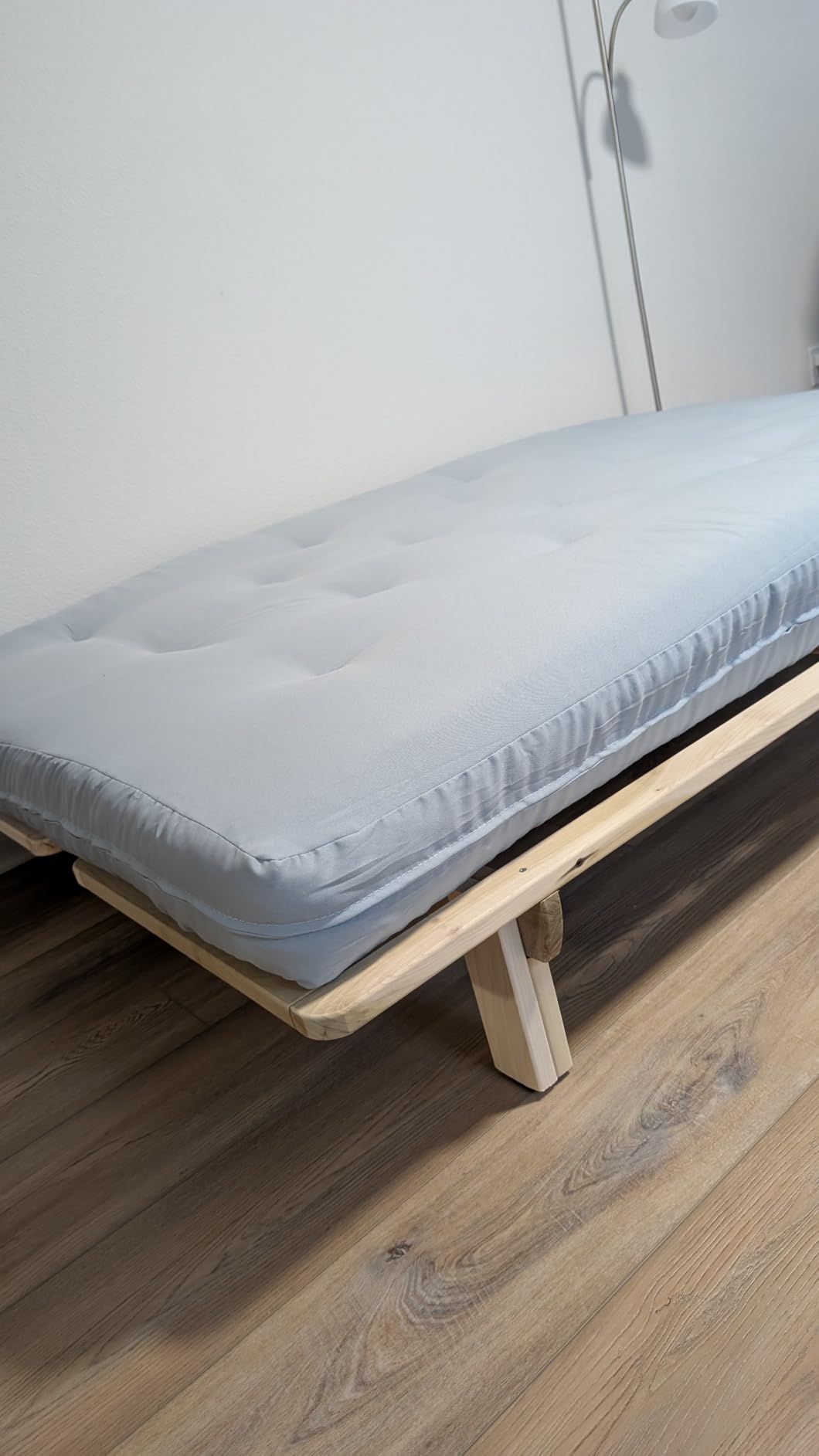 Royal Sleep Products by The Futon Factory 8 inch Foam Futon Mattress - Solid Ivory Fabric - Queen Size - CertiPUR Certified Foams - Made in USA (Frame not Included) customer photo 1
