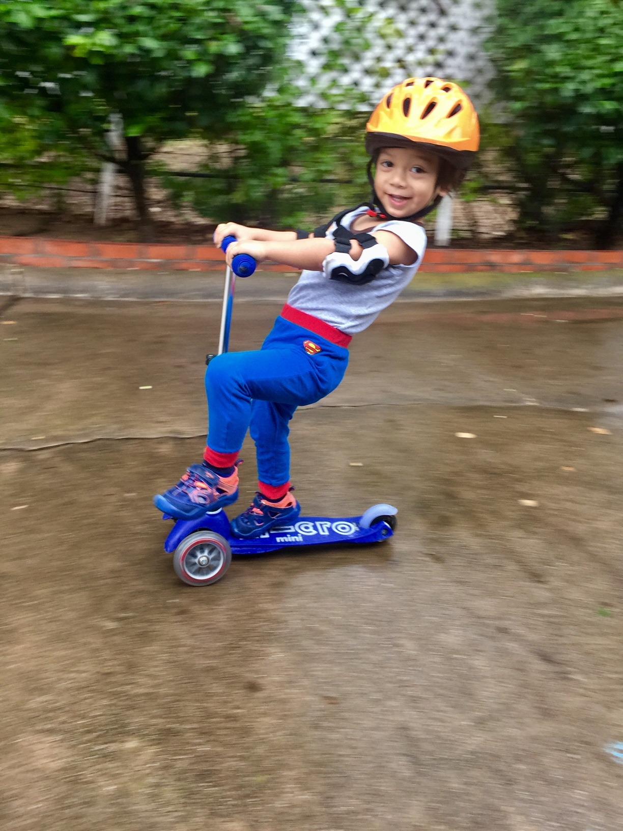 Micro Kickboard | Mini Kids Scooter for Ages 2-5 | Children up to 110 lbs | 3 Wheel Lean-to-Steer Design | Adjustable T Bar | Smooth Ride PU Wheels | Swiss Design customer photo 2