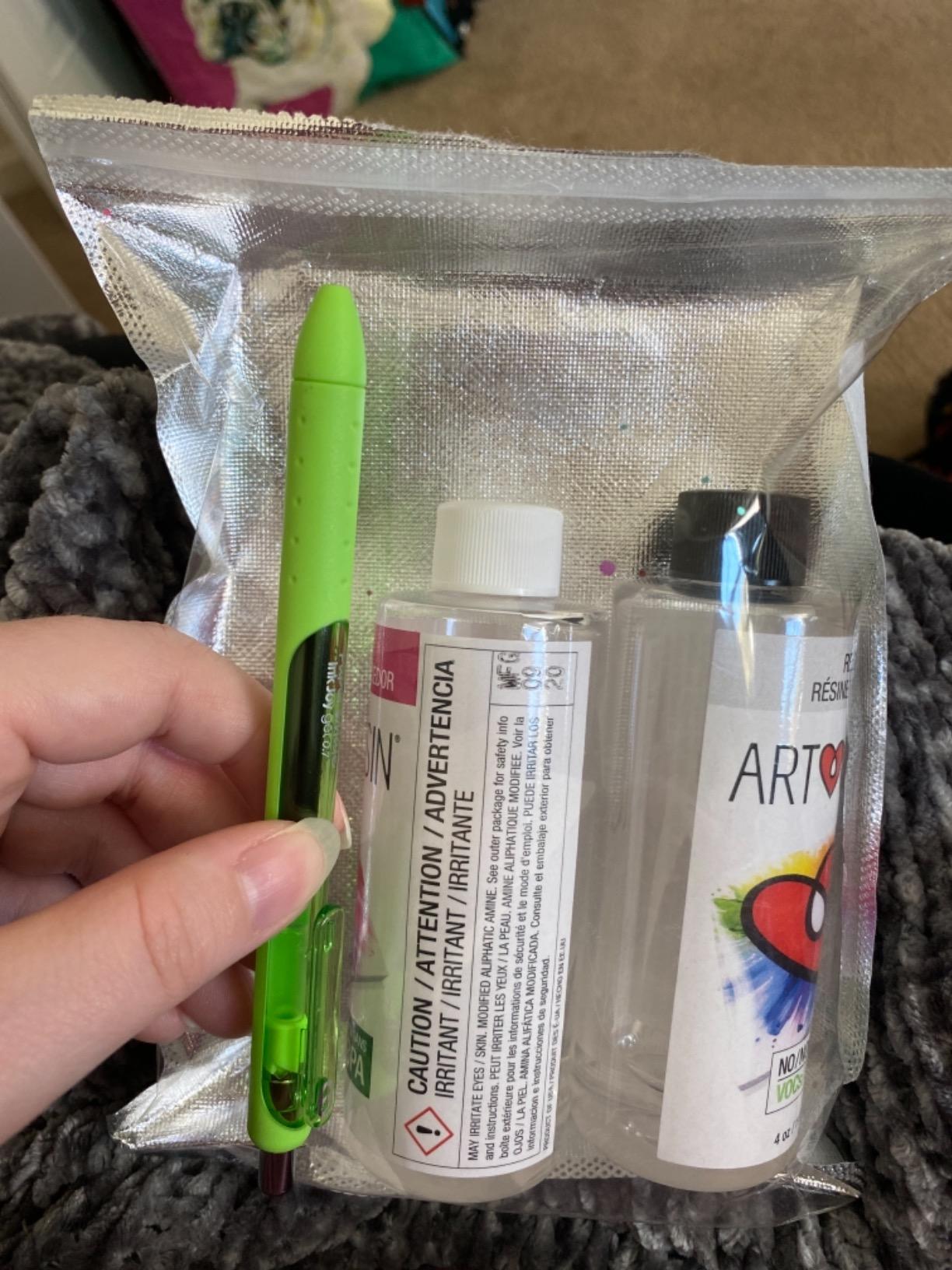ArtResin Epoxy Resin - High-Gloss Clear Coat for Artwork - 8 oz (4 oz Resin + 4 oz Hardener) (236 ml) customer photo 2