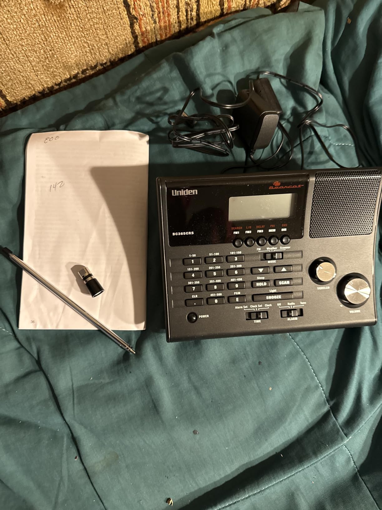 Uniden BC365CRS 500 Channel Scanner and Alarm Clock, Snooze, FM Radio, Weather Alerts, Search Bands used for Aviation, Railroad, Marine, Non-Digital Police/Fire/Public Safety transmissions and more customer photo 2