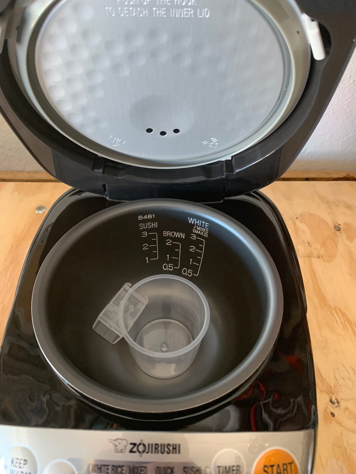 Tiger Micom 3-Cup Compact Size, Multiple Settings, Stainless Steel Made, Built-In Retractable Power Cord Rice Cooker and Warmer customer photo 2