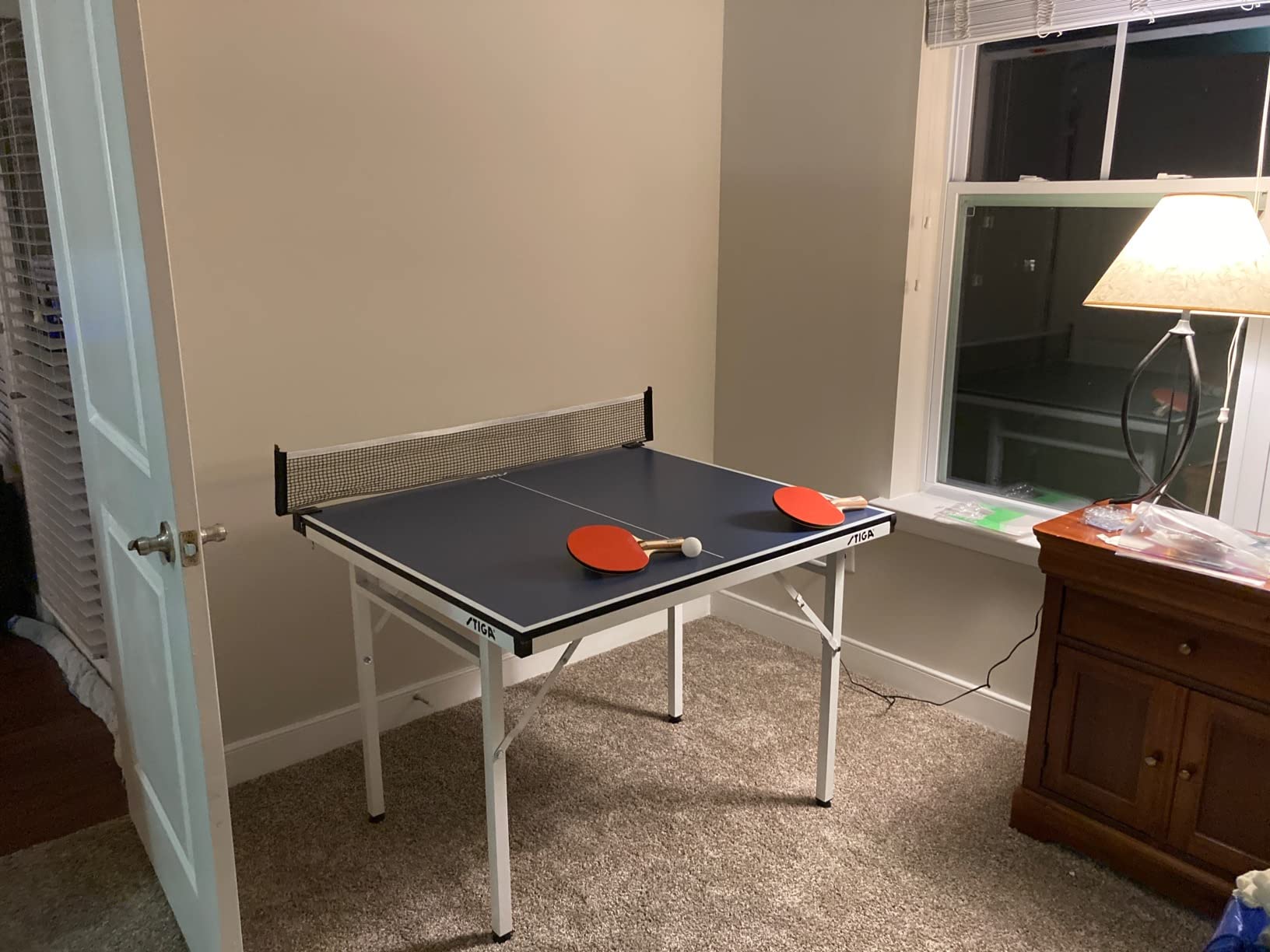 STIGA Space Saver - Compact Ping Pong Table - Separate Table Halves - Regulation Height - No Assembly Required customer photo 2