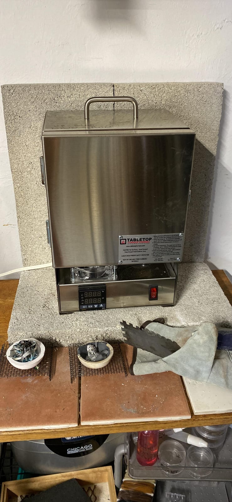 RapidFire Pro-LP Electric Kiln Furnace-2200F 10 Min Melt Gold - Programmable Controller customer photo 1