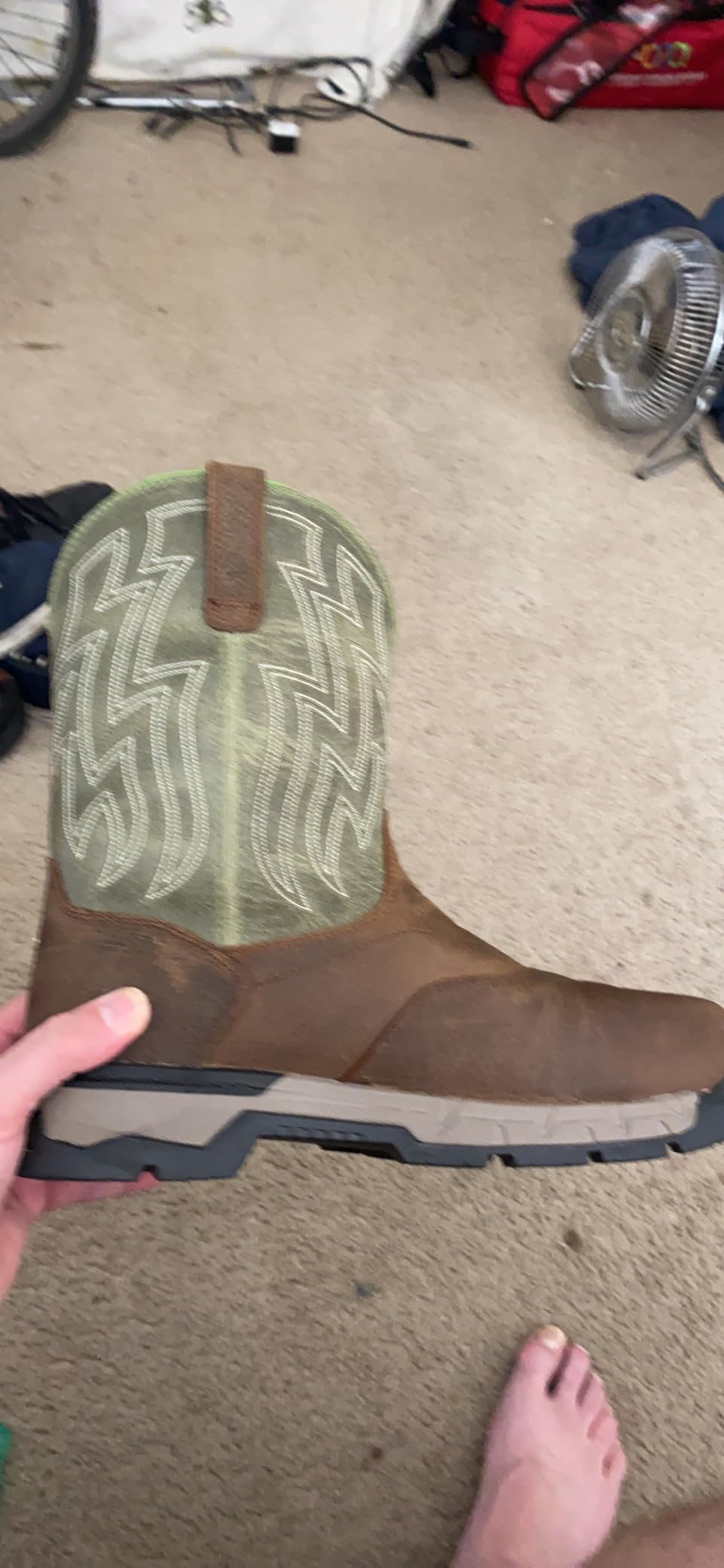 Ariat Rebar Flex Western Waterproof Composite Toe Work Boots - Men's Square Toe Western Work Boot customer photo 1