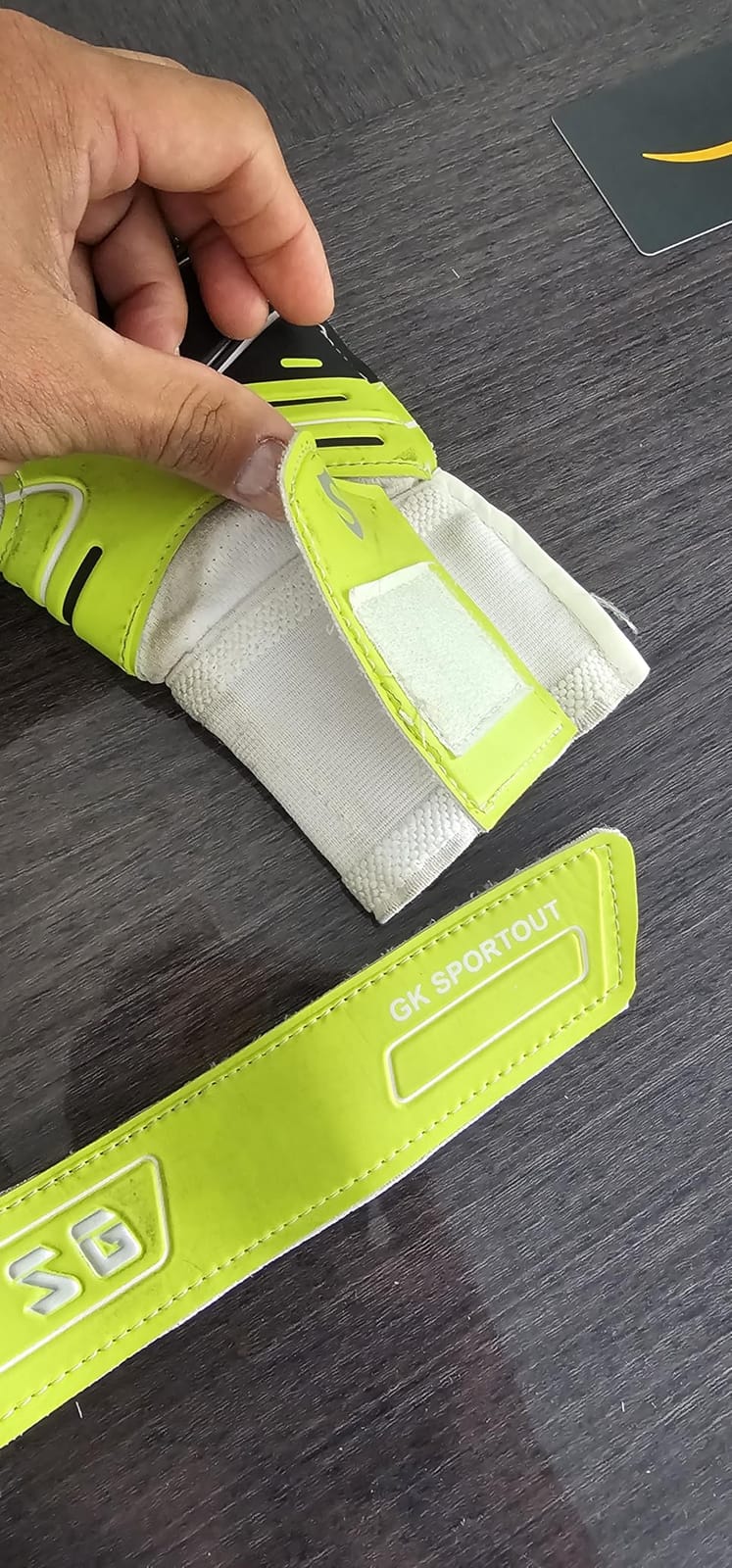 Sportout Youth&Adult Goalie Goalkeeper Gloves, Strong Grip for The Toughest Saves, with Finger Protect & 4+3MM Latex to Give Splendid Protection to Prevent Injuries, 4 Colors customer photo 1
