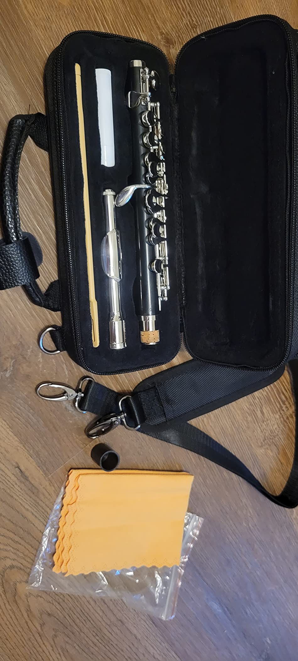 Paititi Professional Centertone Composite Wood Piccolo Flute Silver Plated Head Joint Ebonite Composite Wood Body with Case customer photo 2