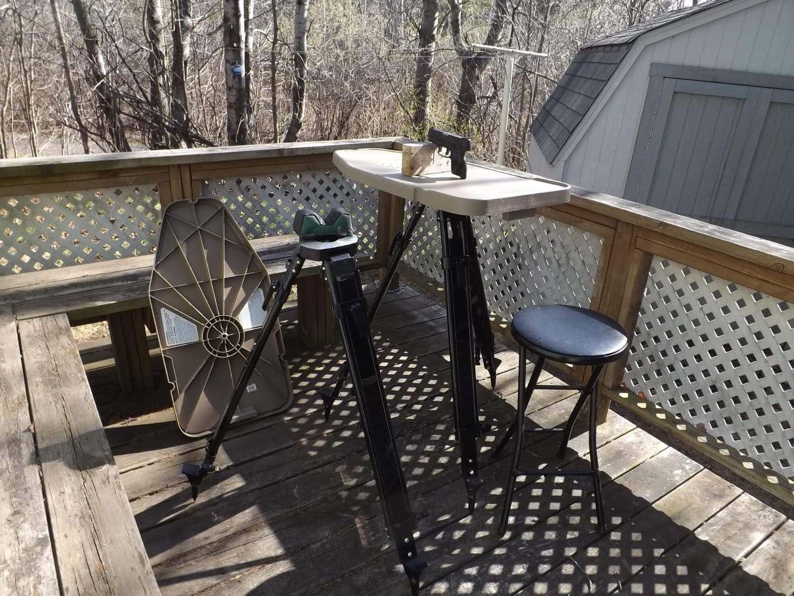 MTM HLST High-Low Shooting Table, USA Made, Dark Earth customer photo 2
